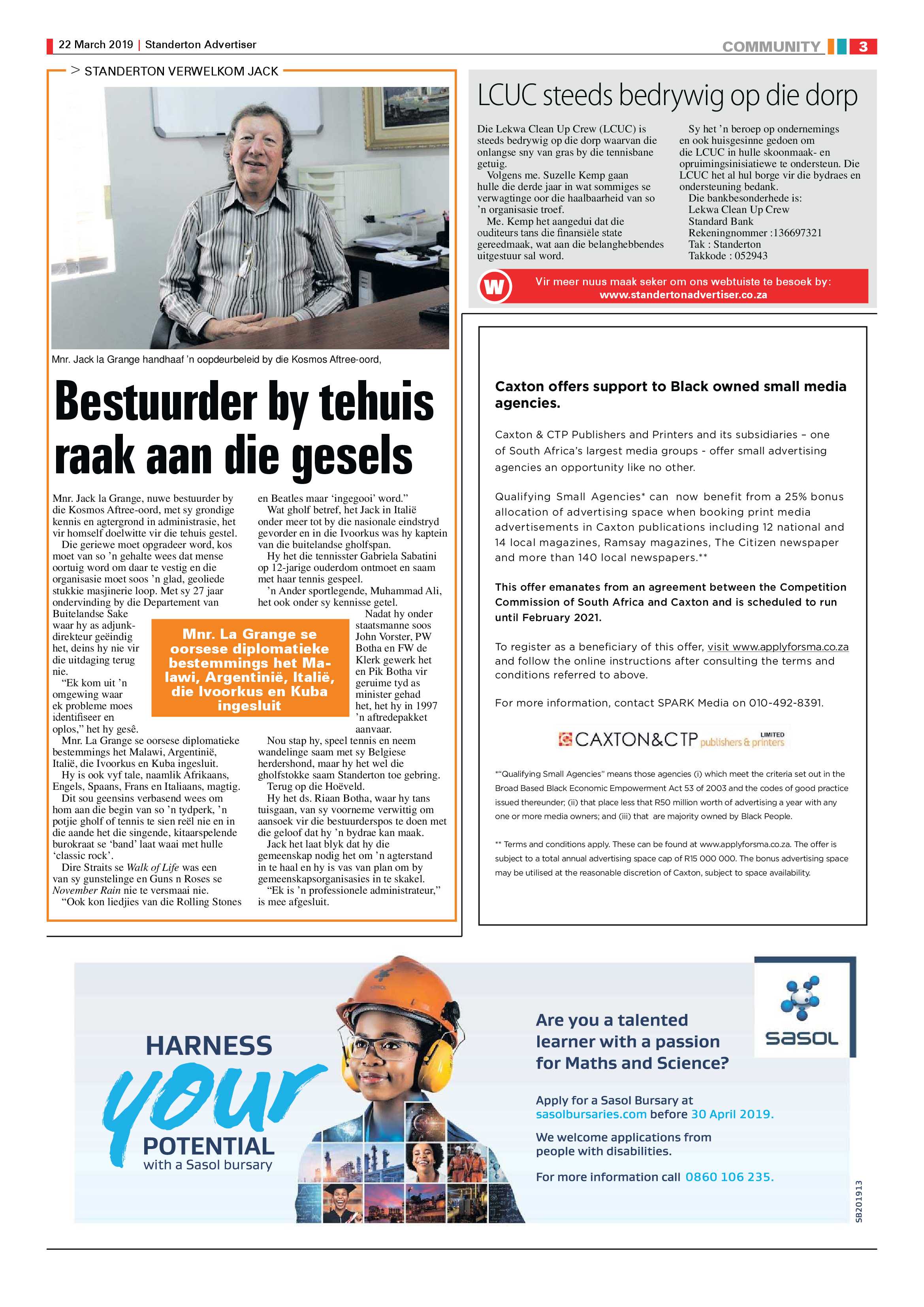 Standerton Advertiser 22 March 2019 page 3