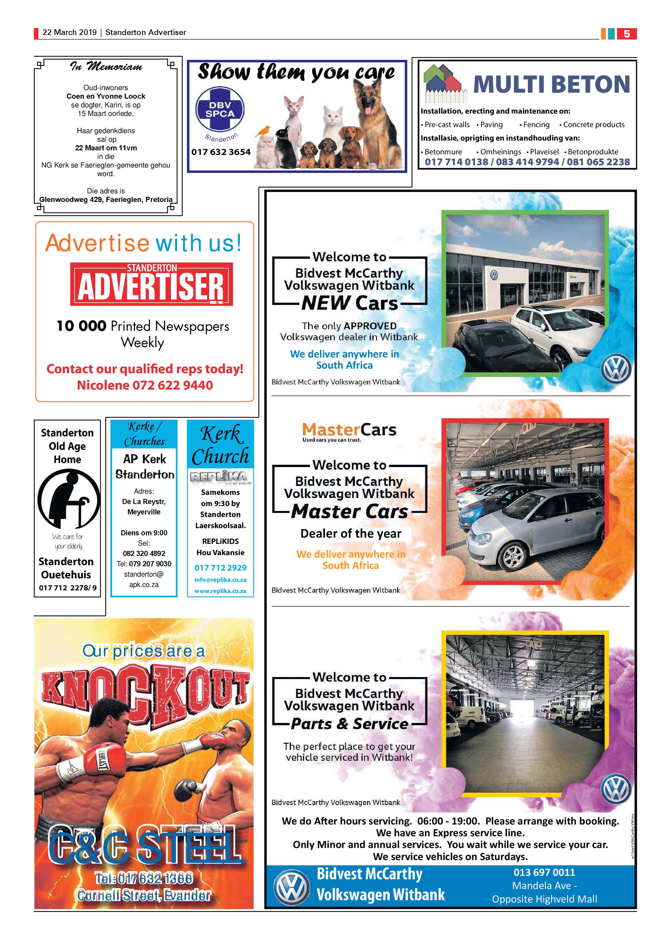 Standerton Advertiser 22 March 2019 page 5