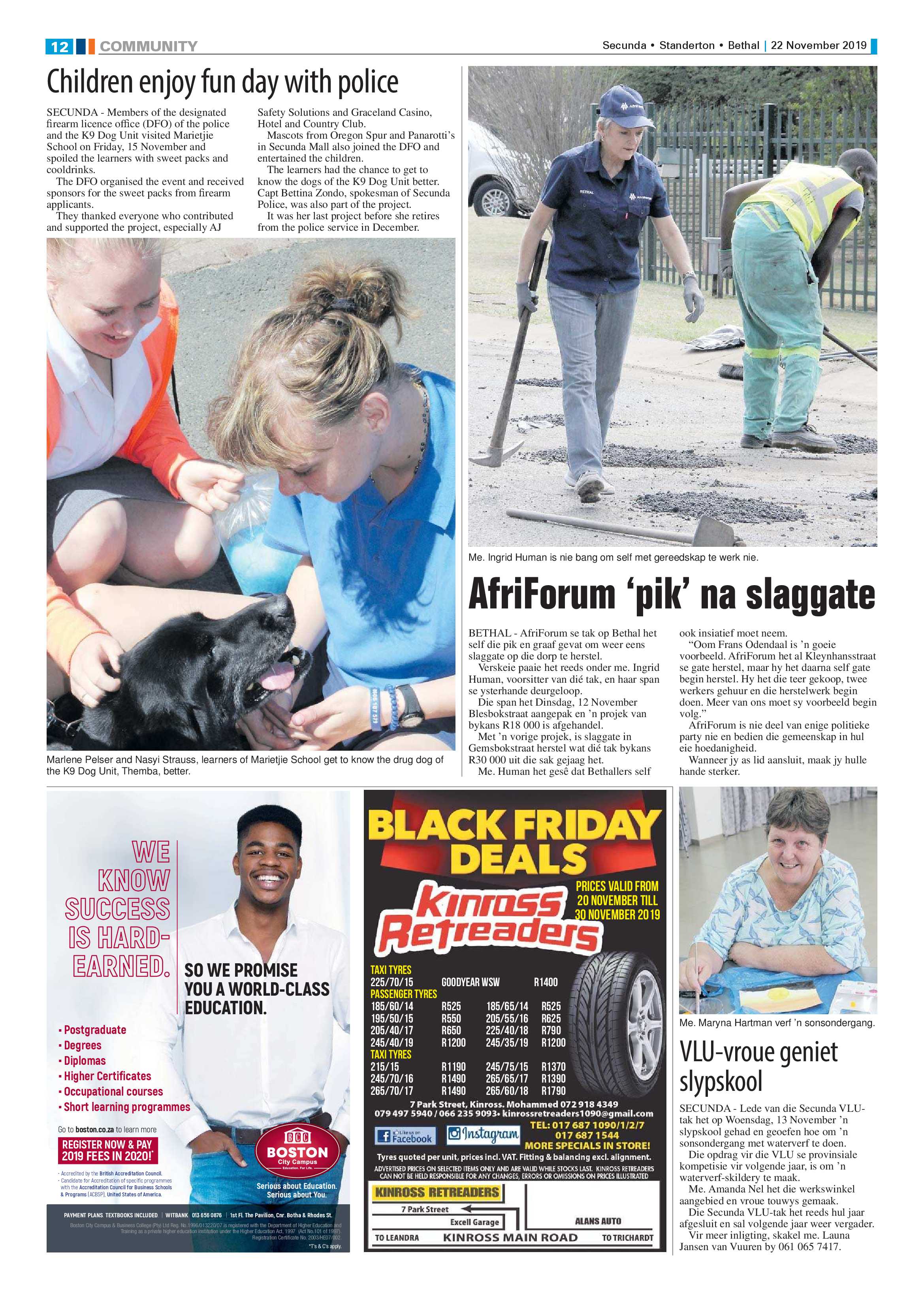 Standerton Advertiser 22 November 2019 page 12
