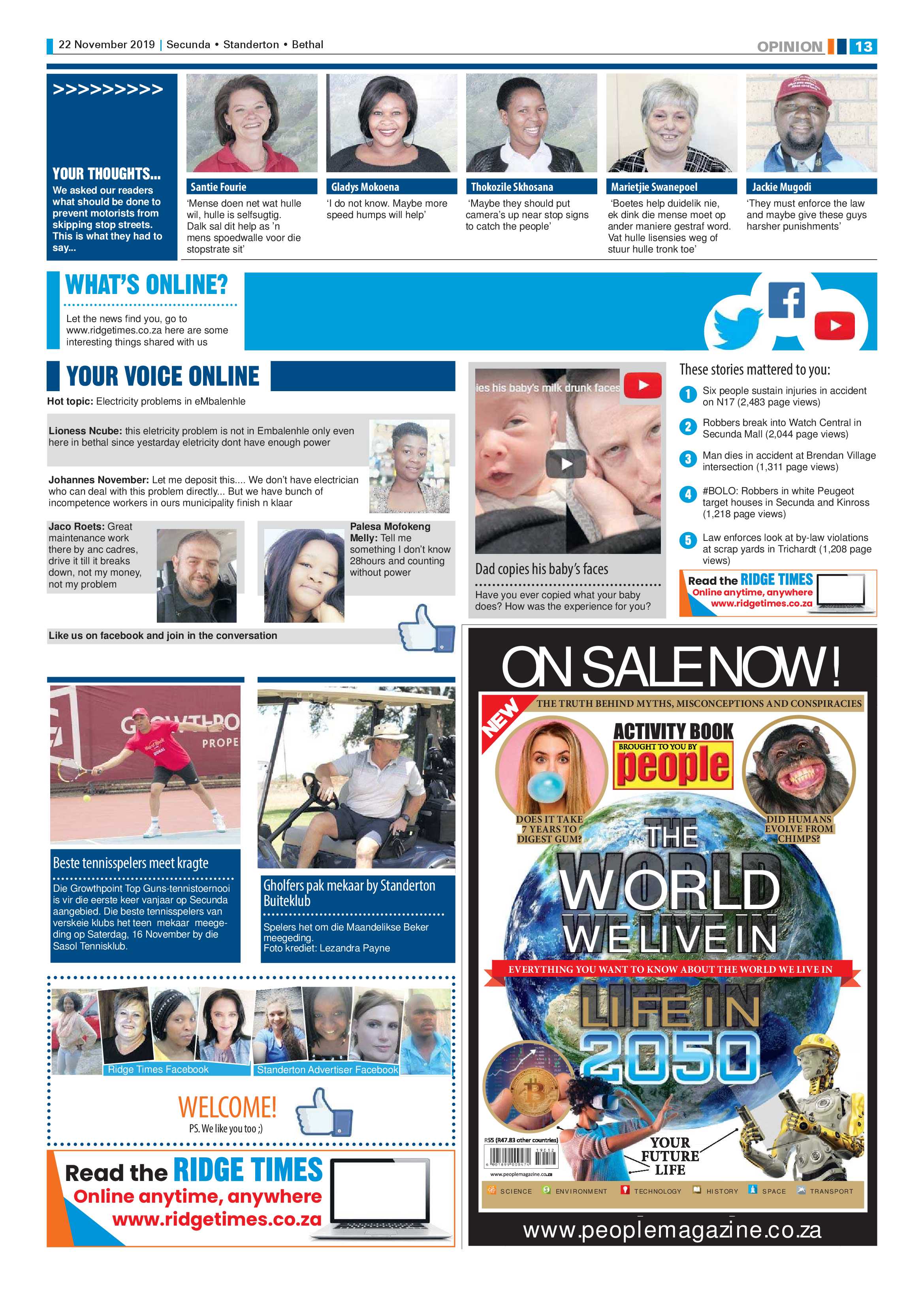 Standerton Advertiser 22 November 2019 page 13