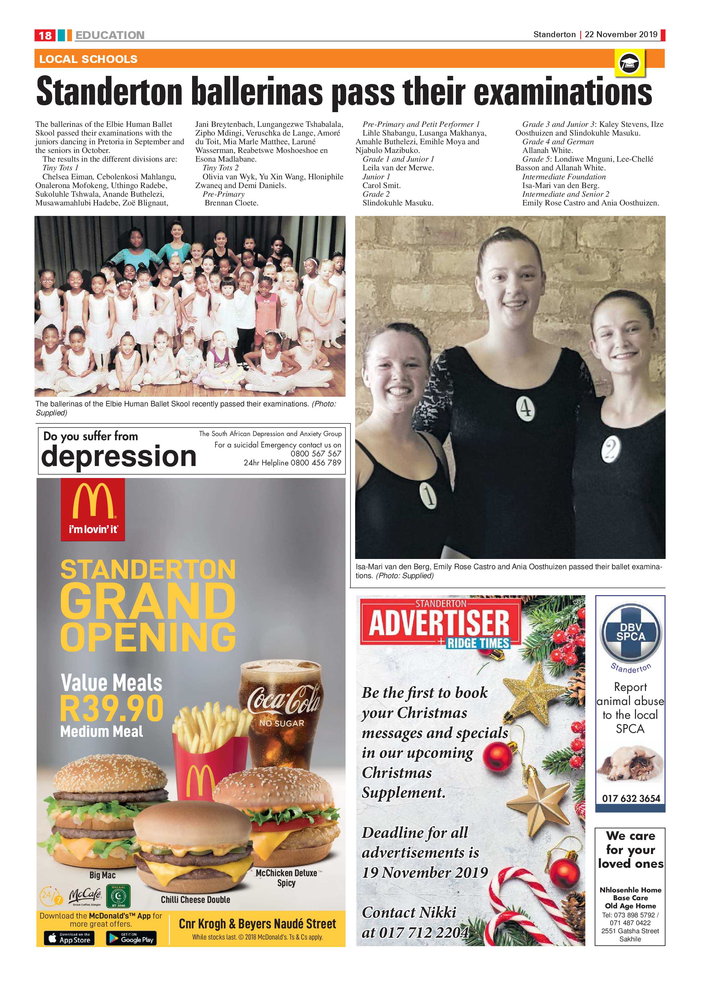 Standerton Advertiser 22 November 2019 page 18