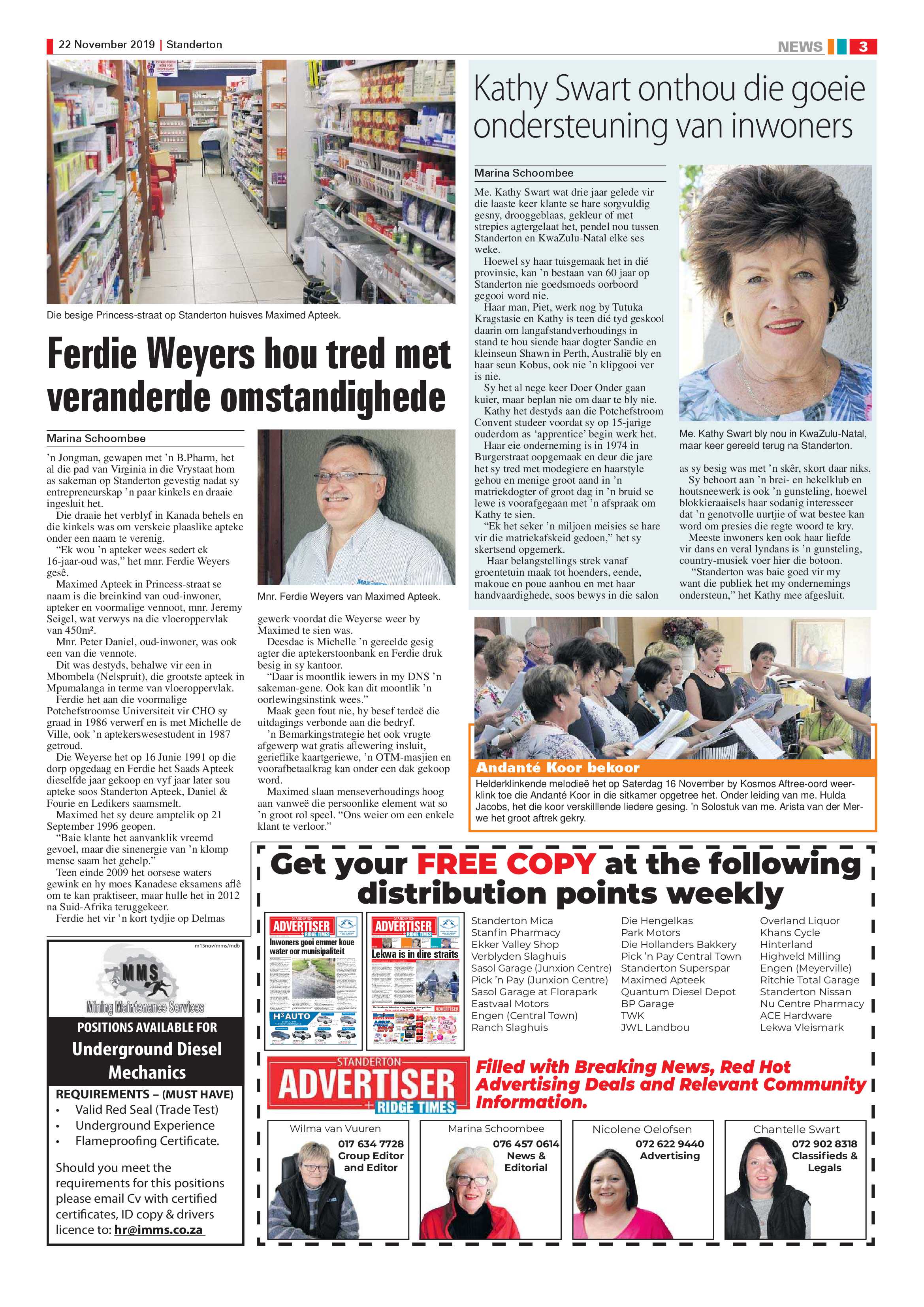 Standerton Advertiser 22 November 2019 page 3