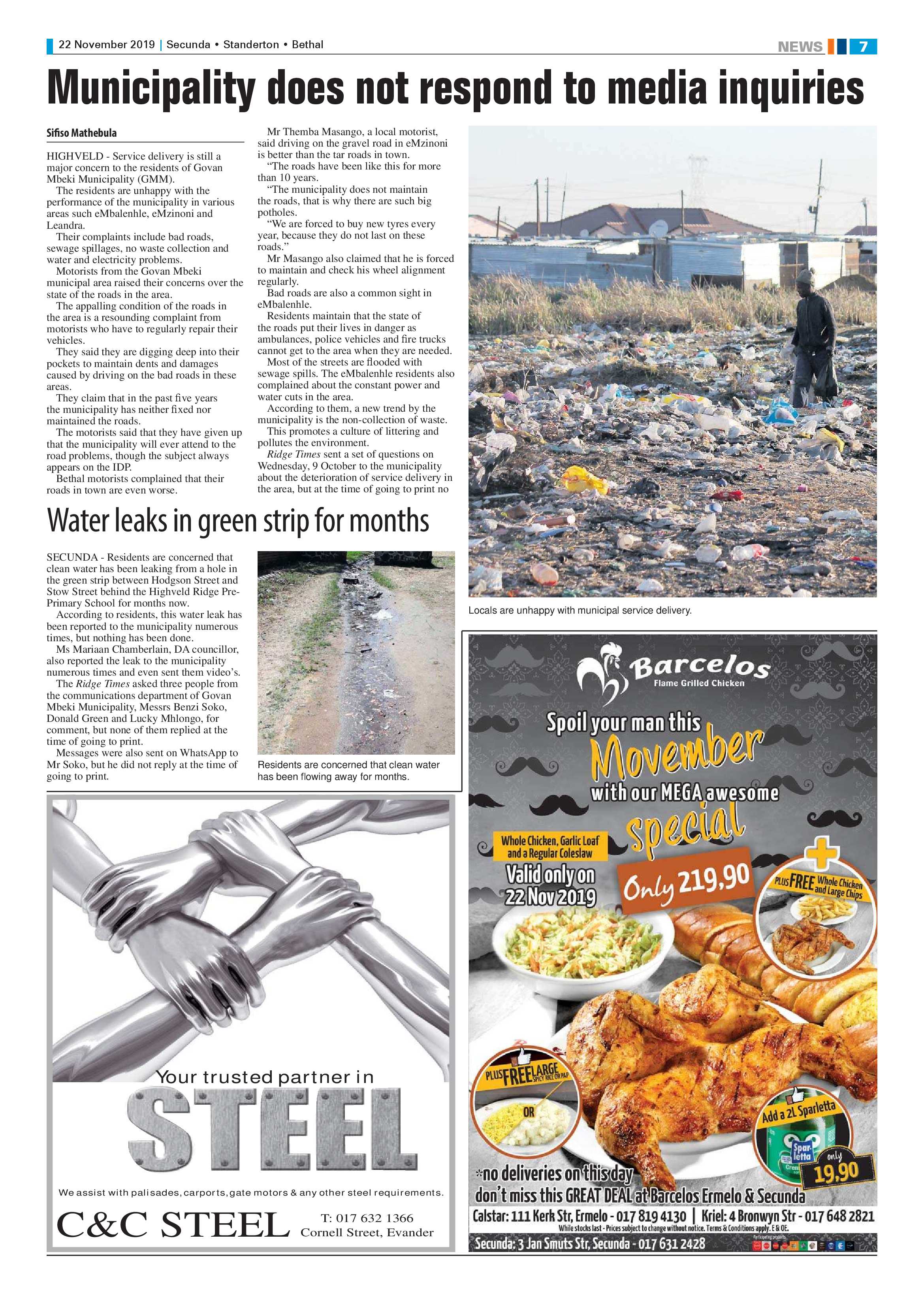 Standerton Advertiser 22 November 2019 page 7