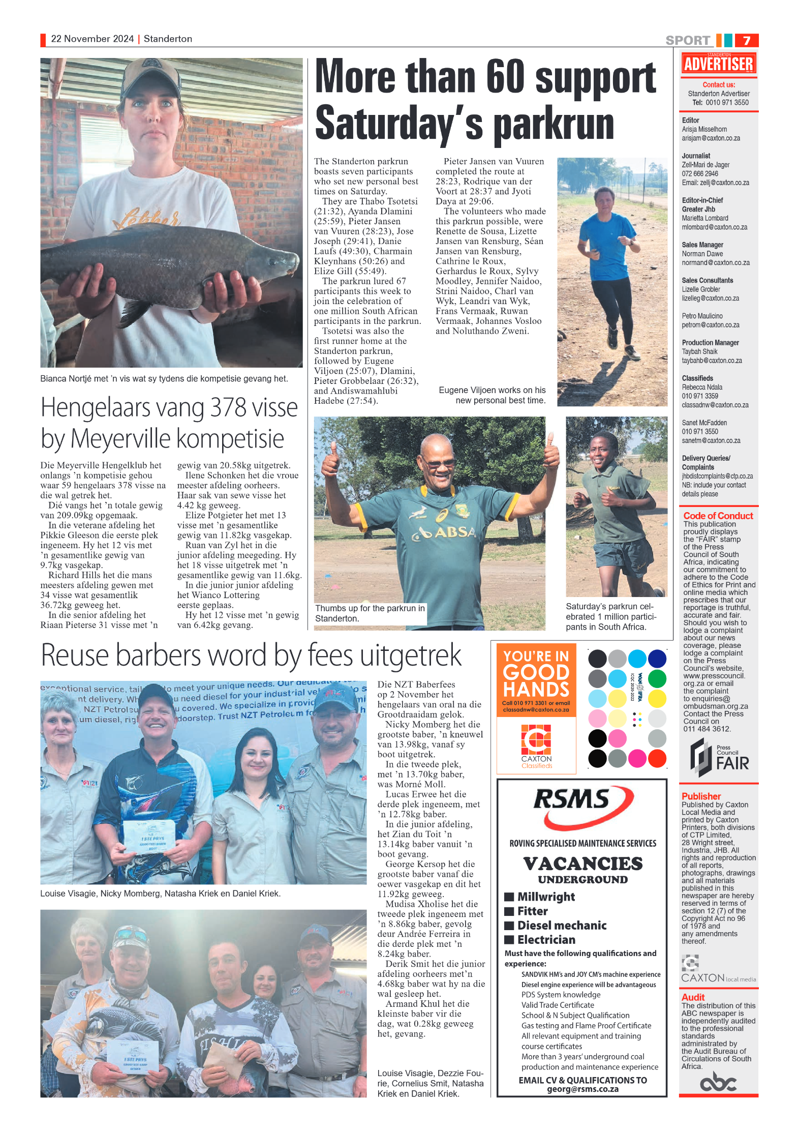 Standerton Advertiser 22 November 2024 page 7
