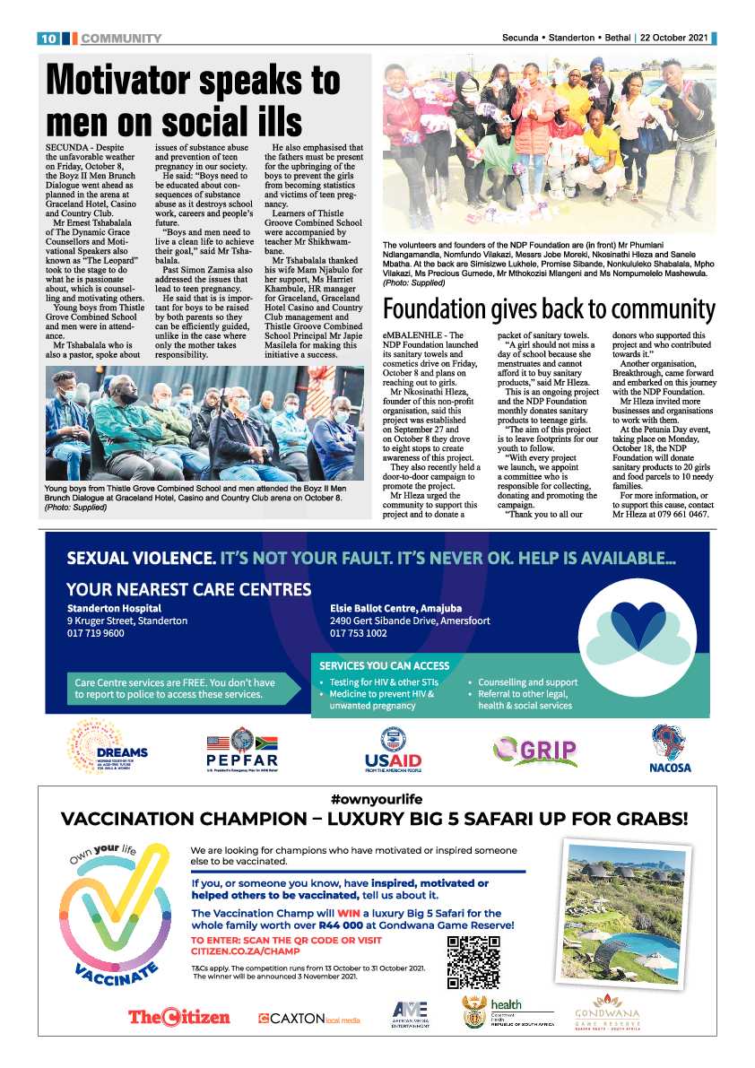 Standerton Advertiser 22 October 2021 page 10