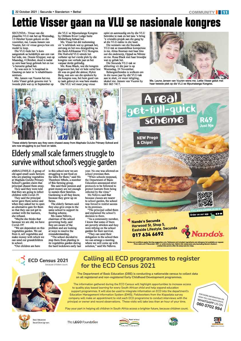 Standerton Advertiser 22 October 2021 page 11