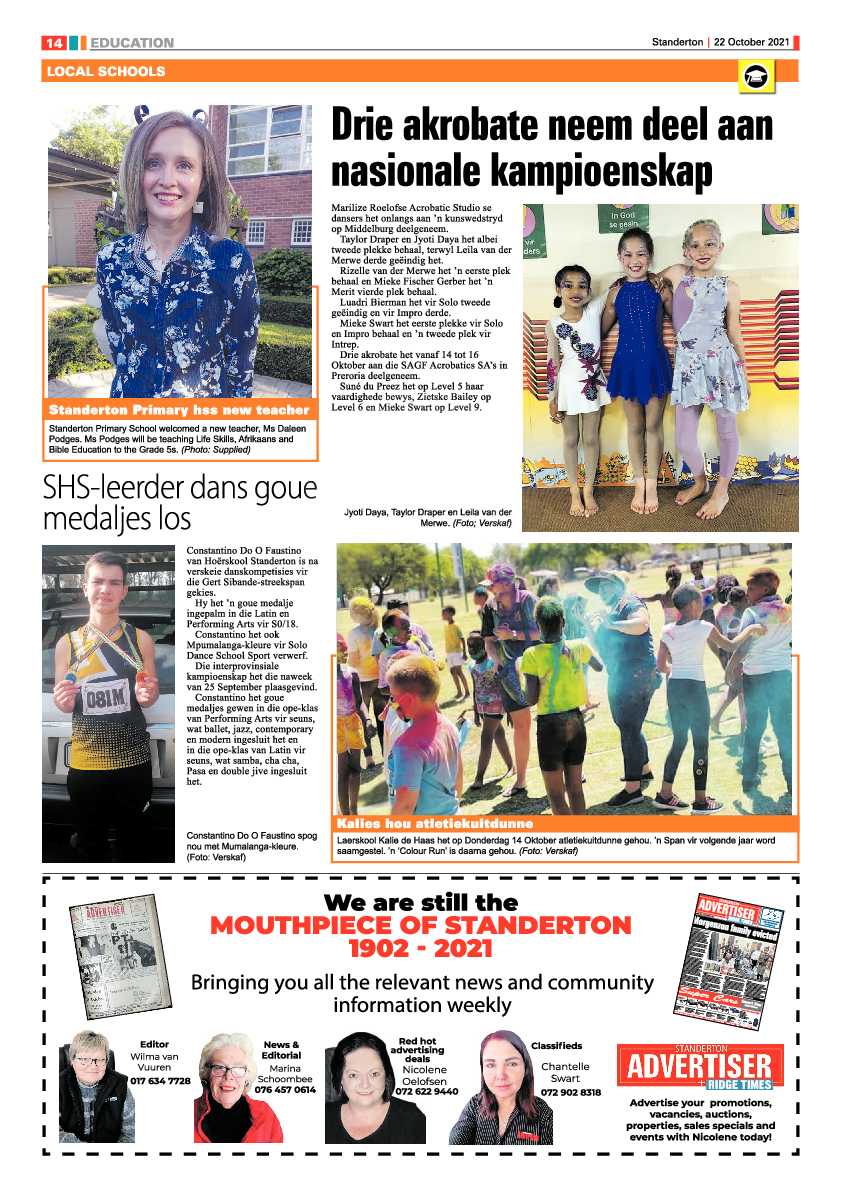 Standerton Advertiser 22 October 2021 page 14