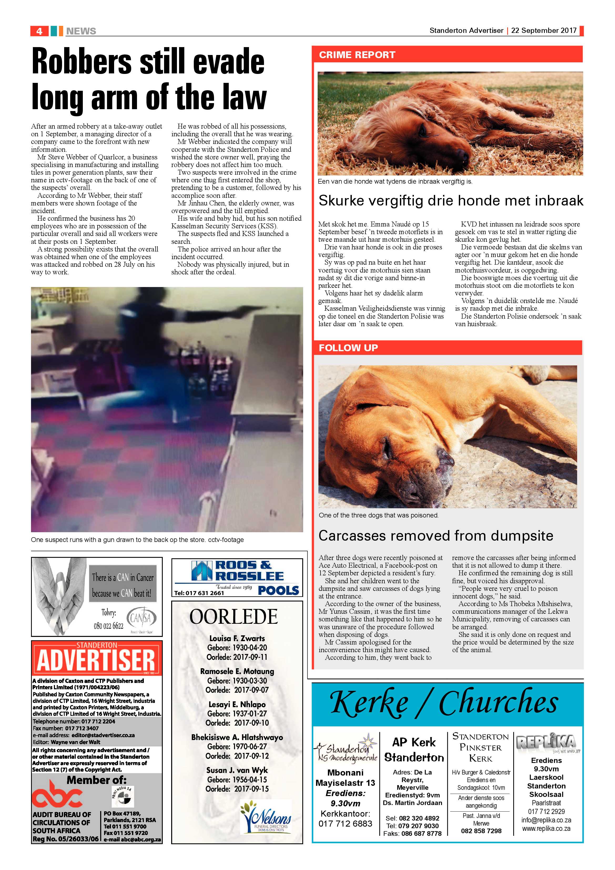 Standerton Advertiser 22 September 2017 page 4