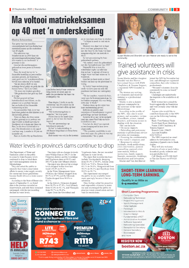 Standerton Advertiser 22 September 2023 page 3