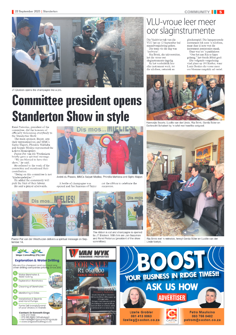 Standerton Advertiser 22 September 2023 page 5