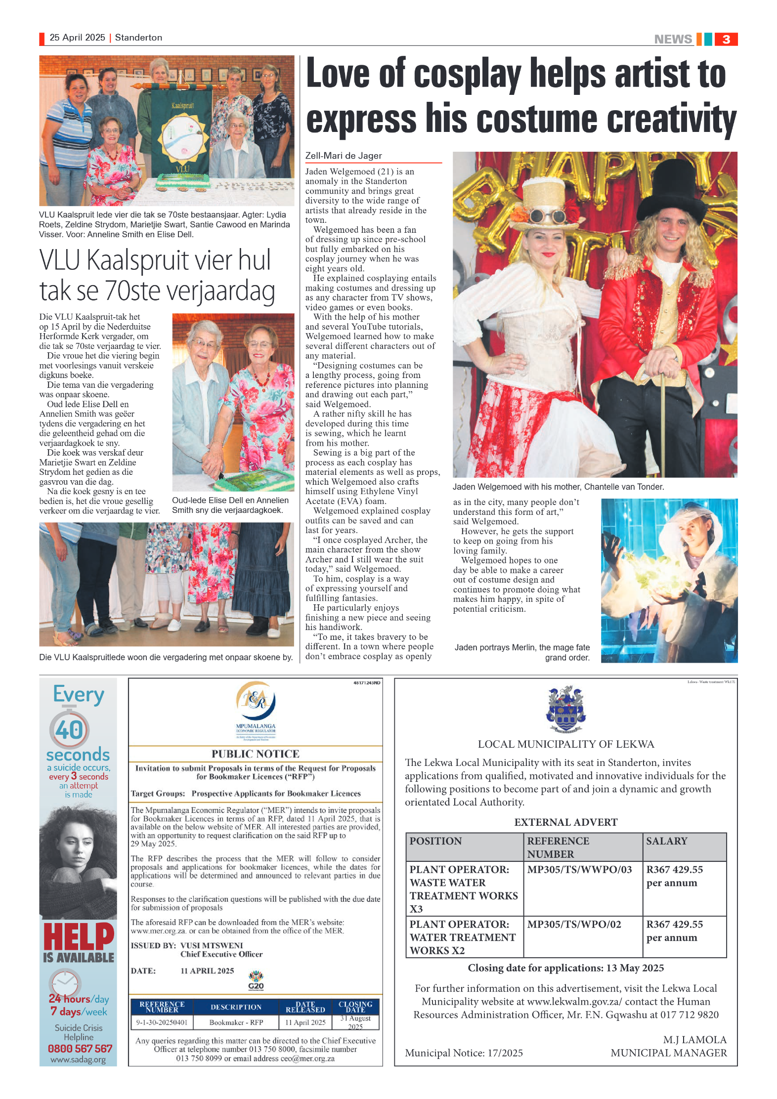 Standerton Advertiser 23 April 2025 page 3