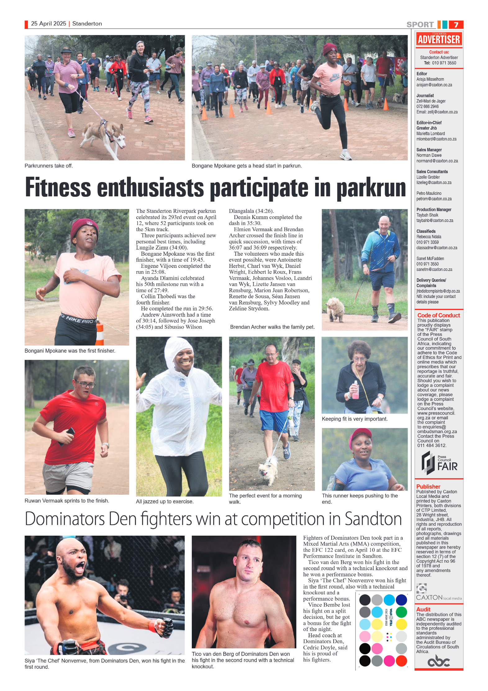 Standerton Advertiser 23 April 2025 page 7