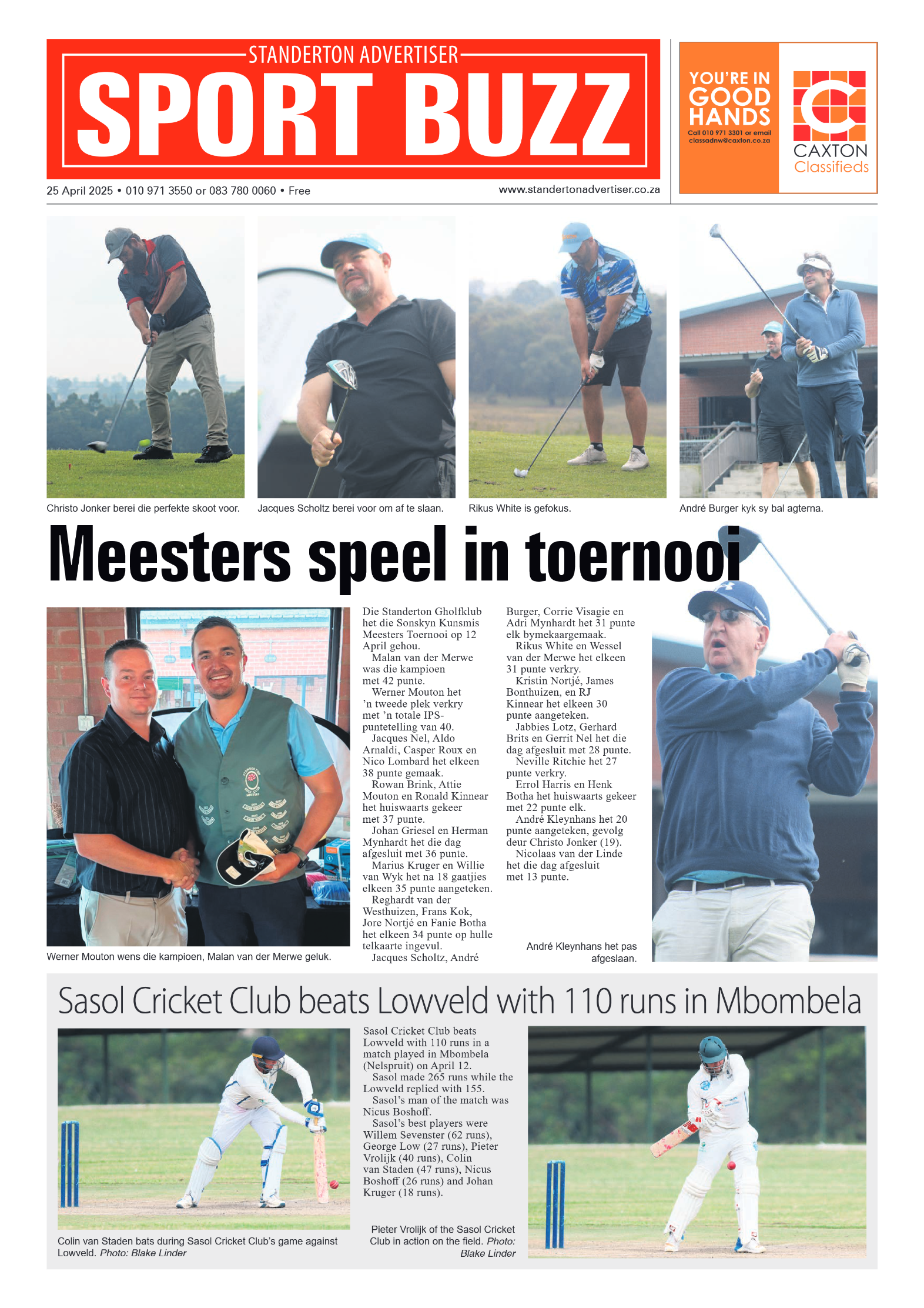 Standerton Advertiser 23 April 2025 page 8