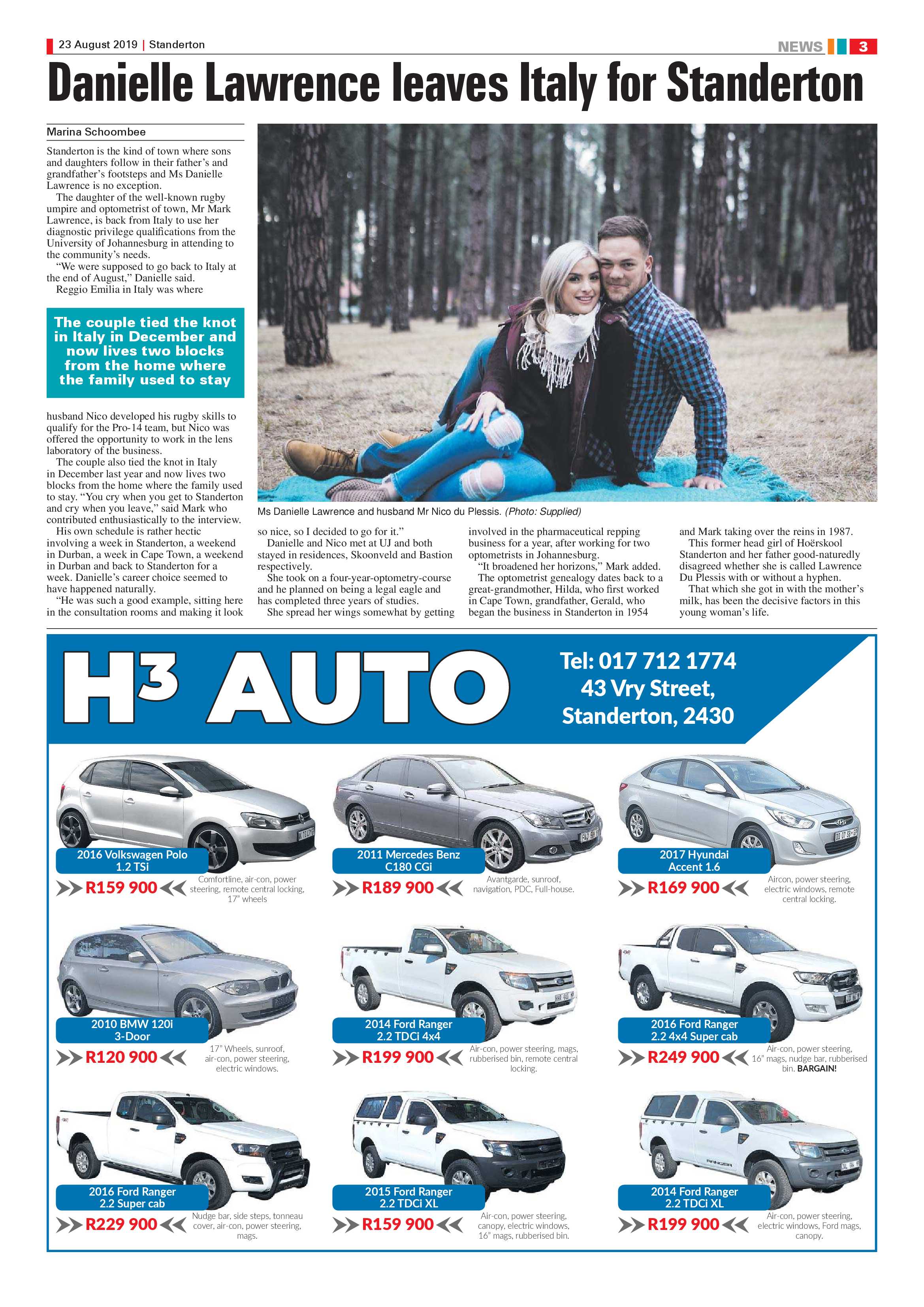 Standerton Advertiser 23 August 2019 page 3