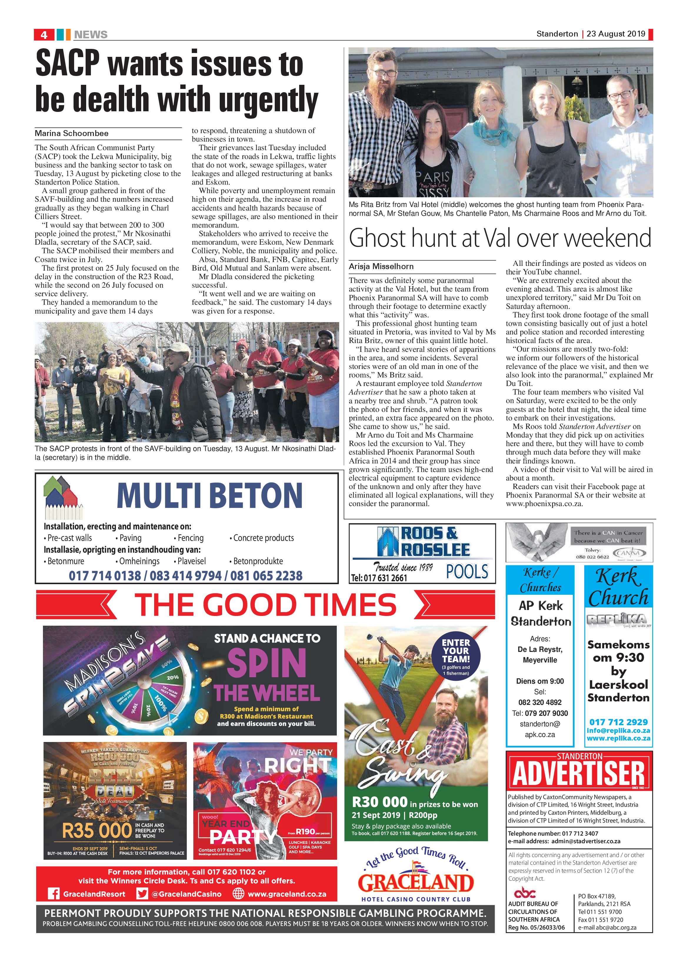 Standerton Advertiser 23 August 2019 page 4