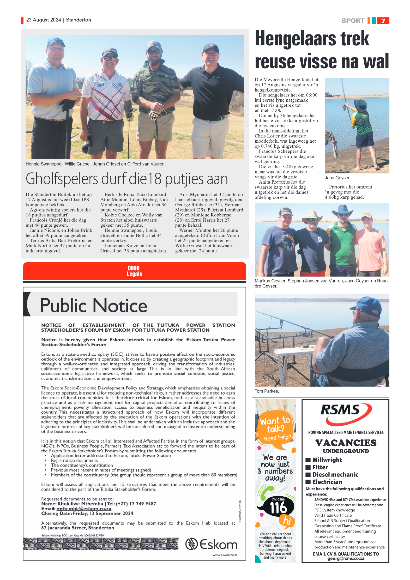 Standerton Advertiser 23 August 2024 page 7