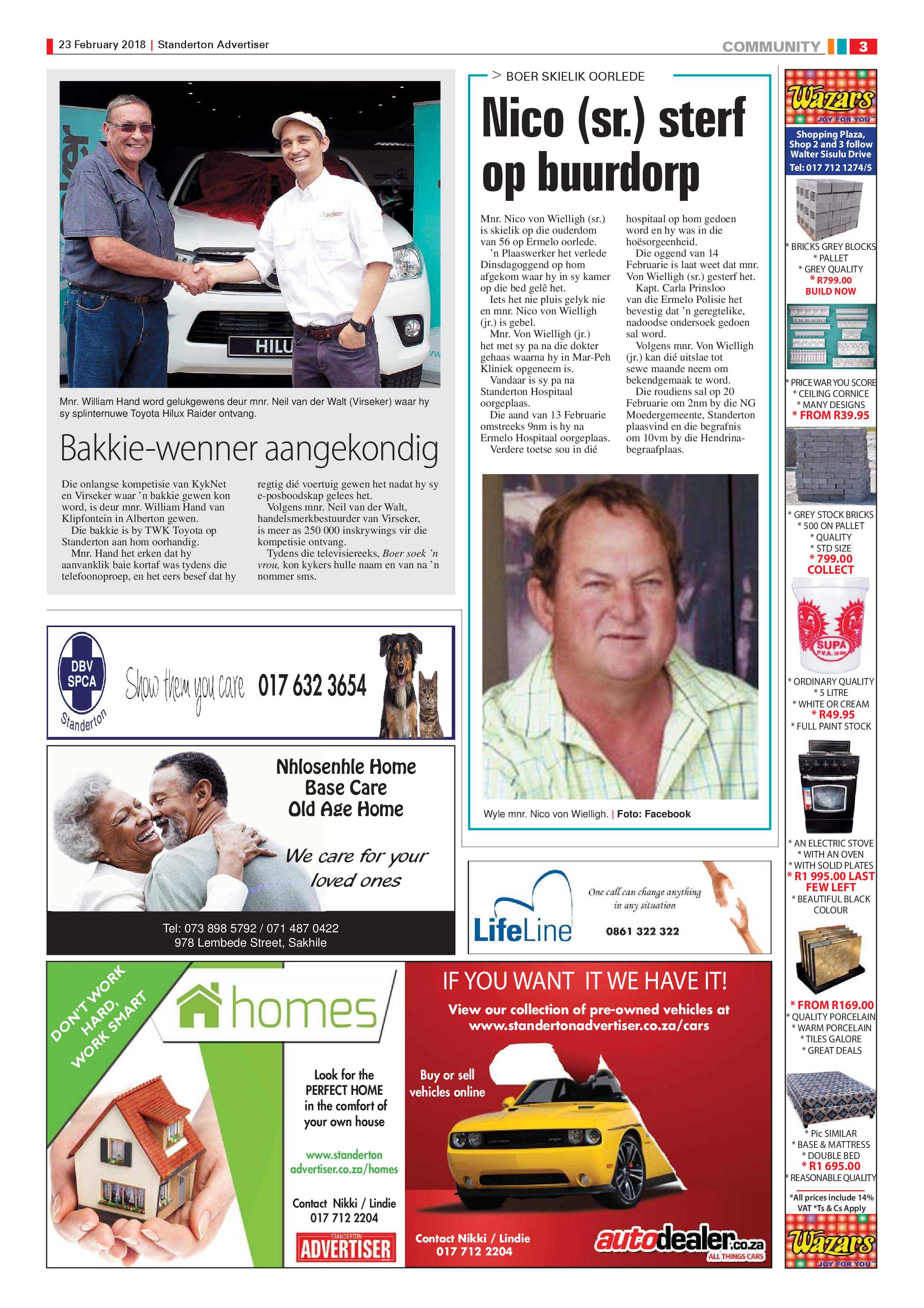 Standerton Advertiser 23 February 2018 page 3