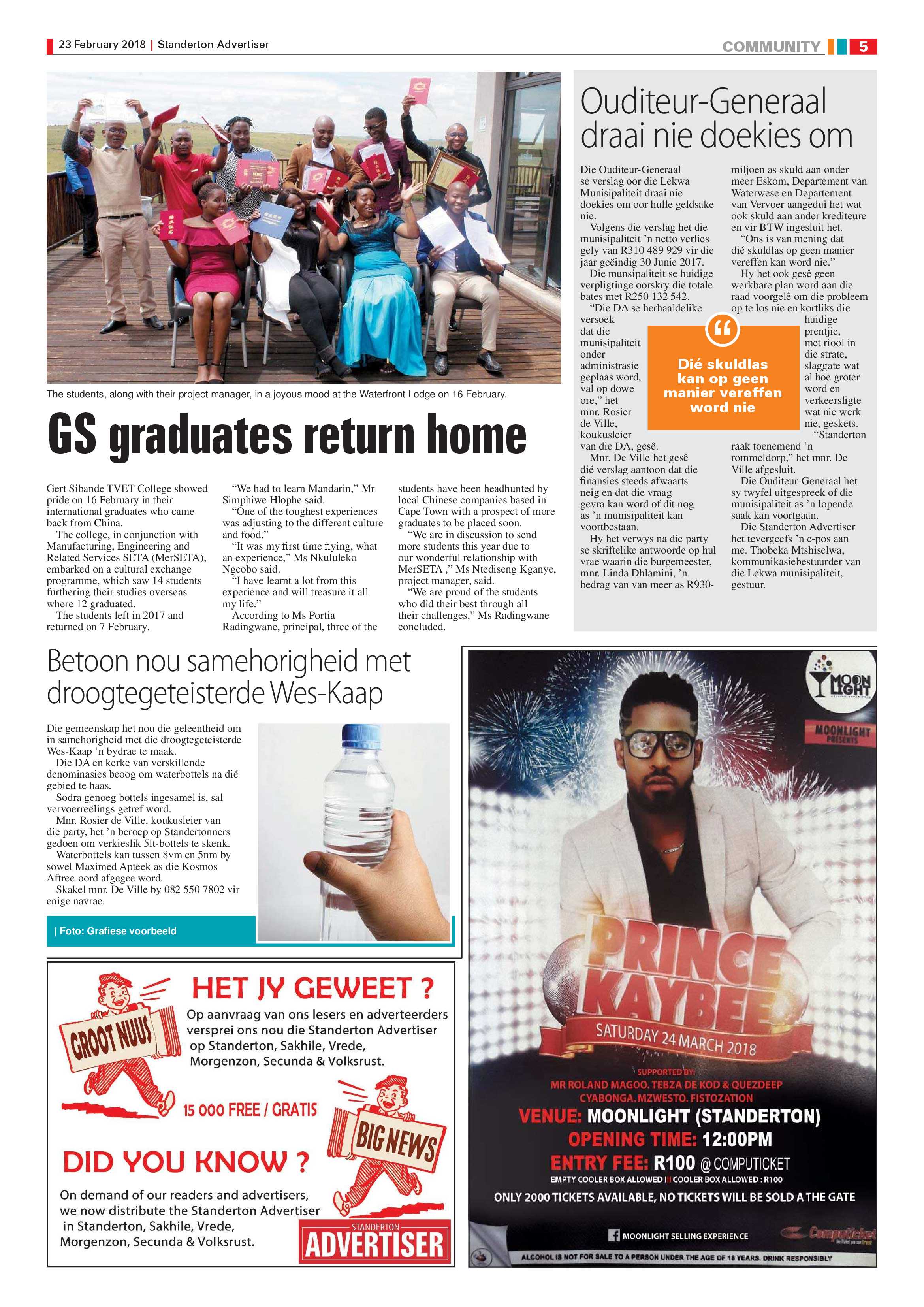 Standerton Advertiser 23 February 2018 page 5