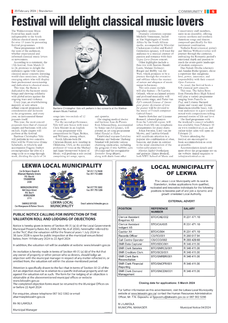 Standerton Advertiser 23 February 2024 page 5