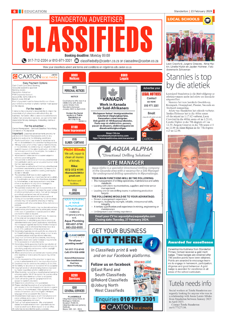 Standerton Advertiser 23 February 2024 page 6