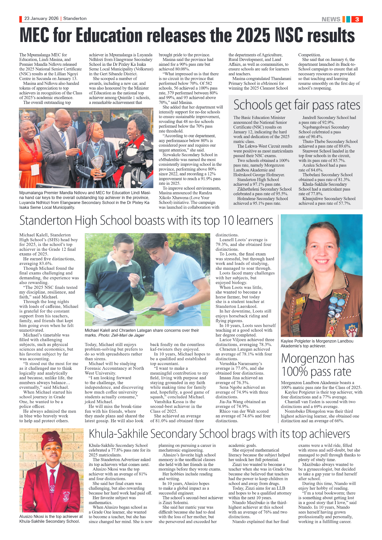 Standerton Advertiser 23 January 2026 page 3
