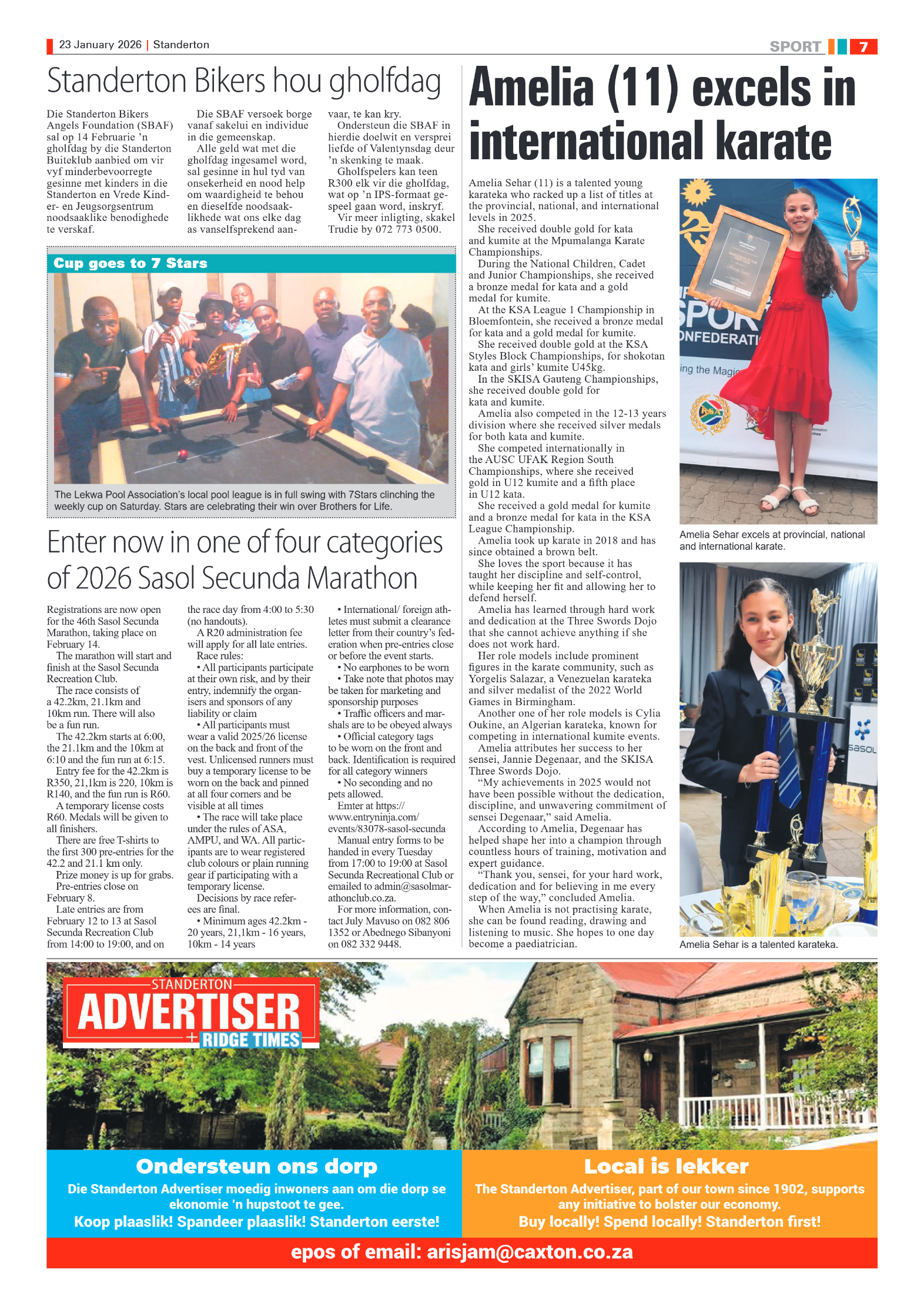 Standerton Advertiser 23 January 2026 page 7