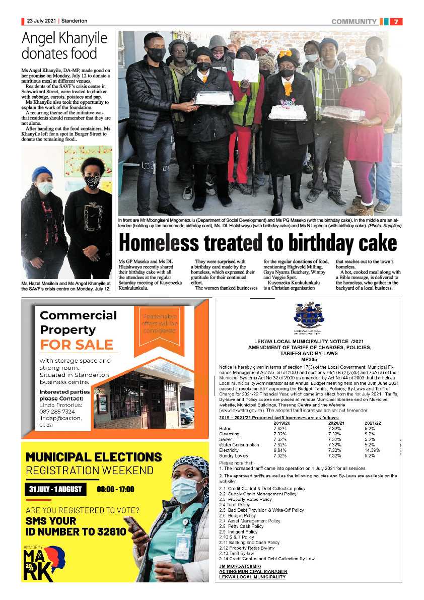 Standerton Advertiser 23 July 2021 page 7