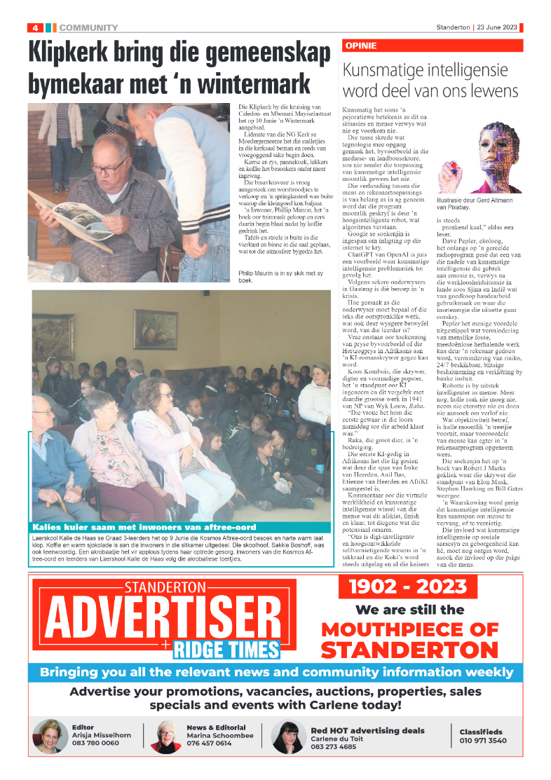 Standerton Advertiser 23 June 2023 page 4