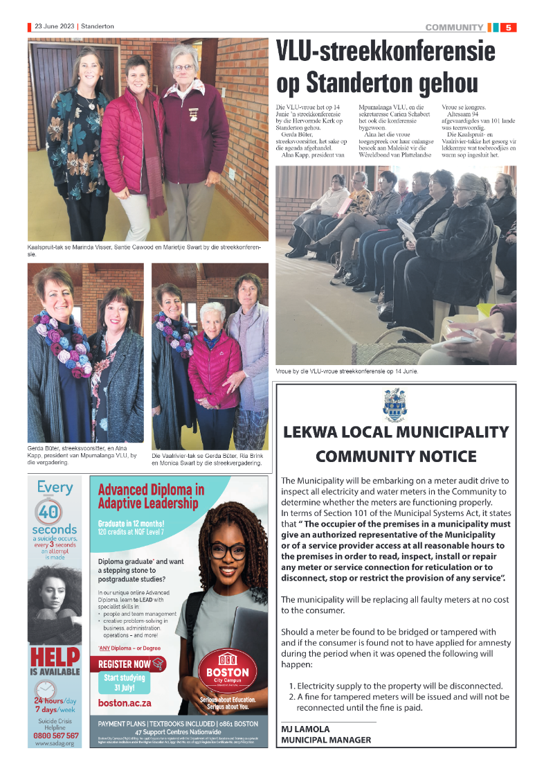 Standerton Advertiser 23 June 2023 page 5