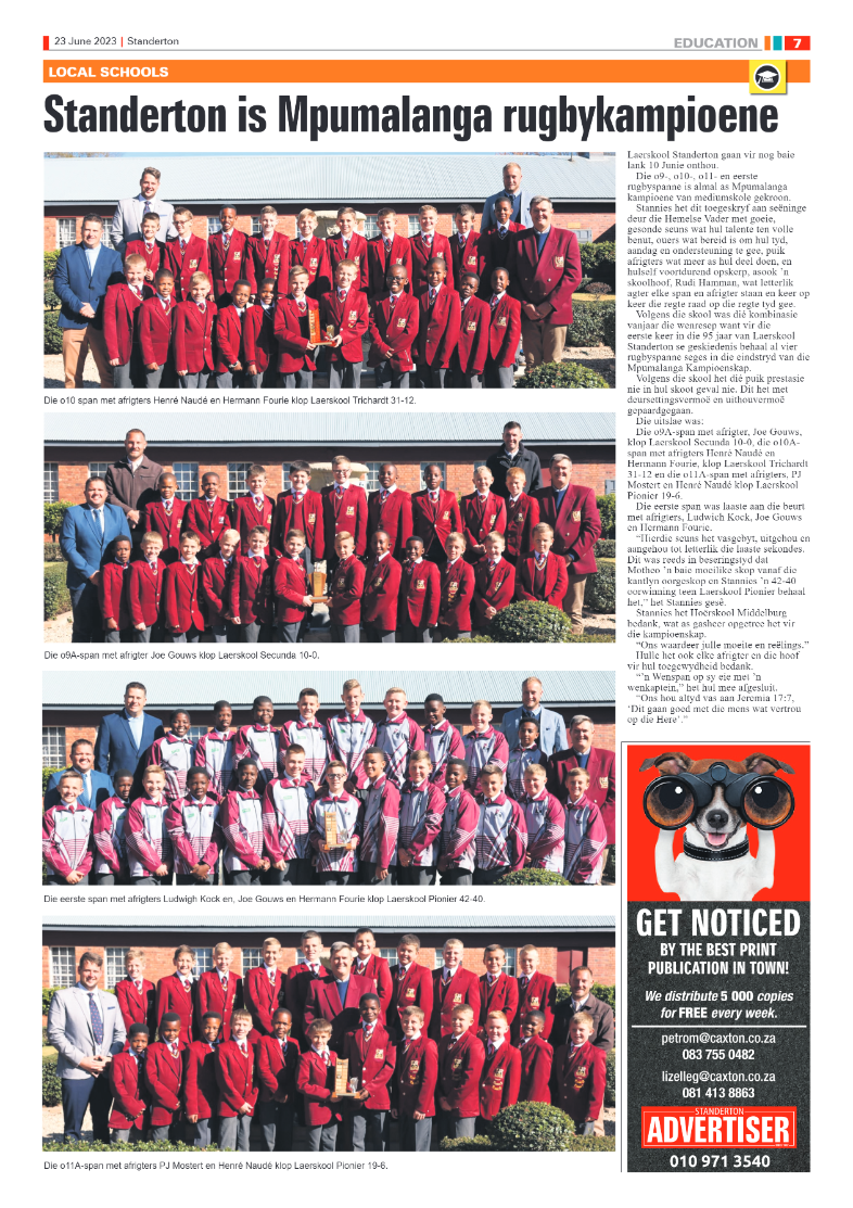Standerton Advertiser 23 June 2023 page 7