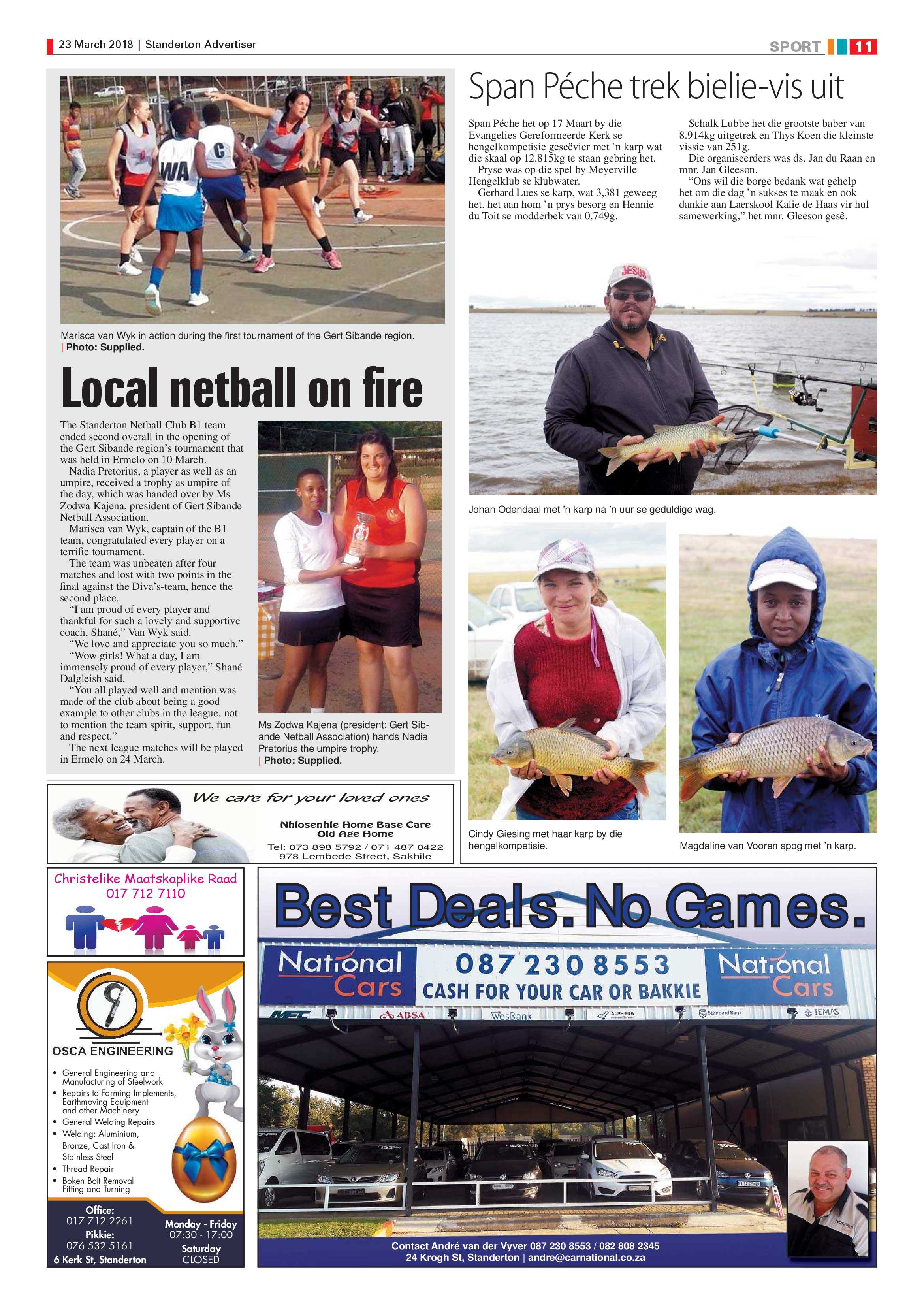 Standerton Advertiser 23 March 2018 page 11