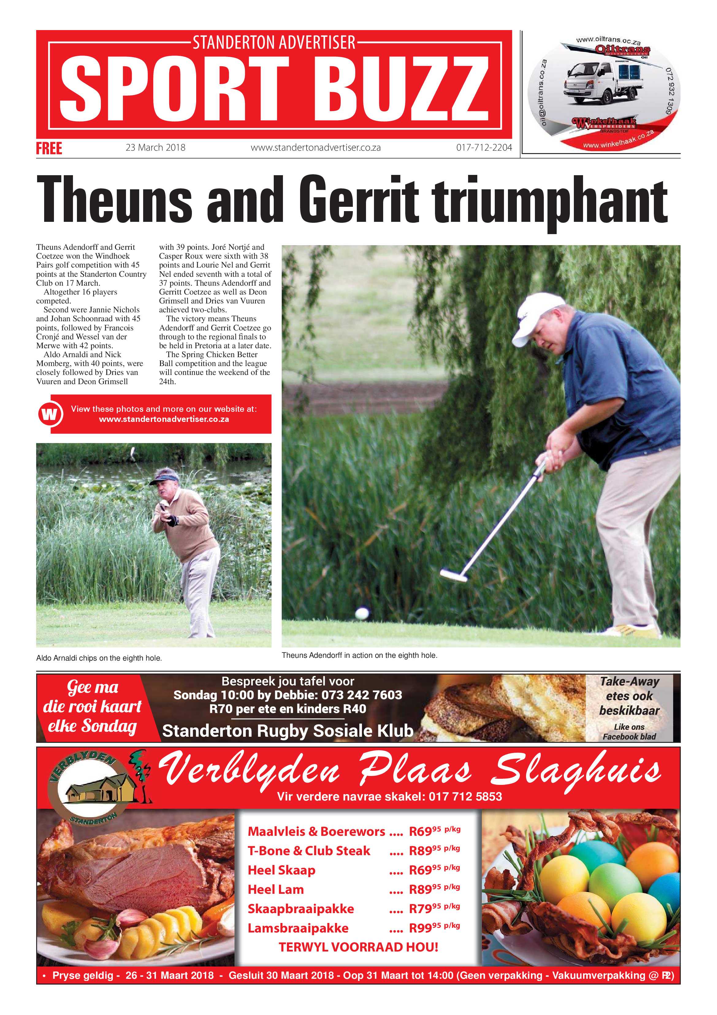 Standerton Advertiser 23 March 2018 page 12