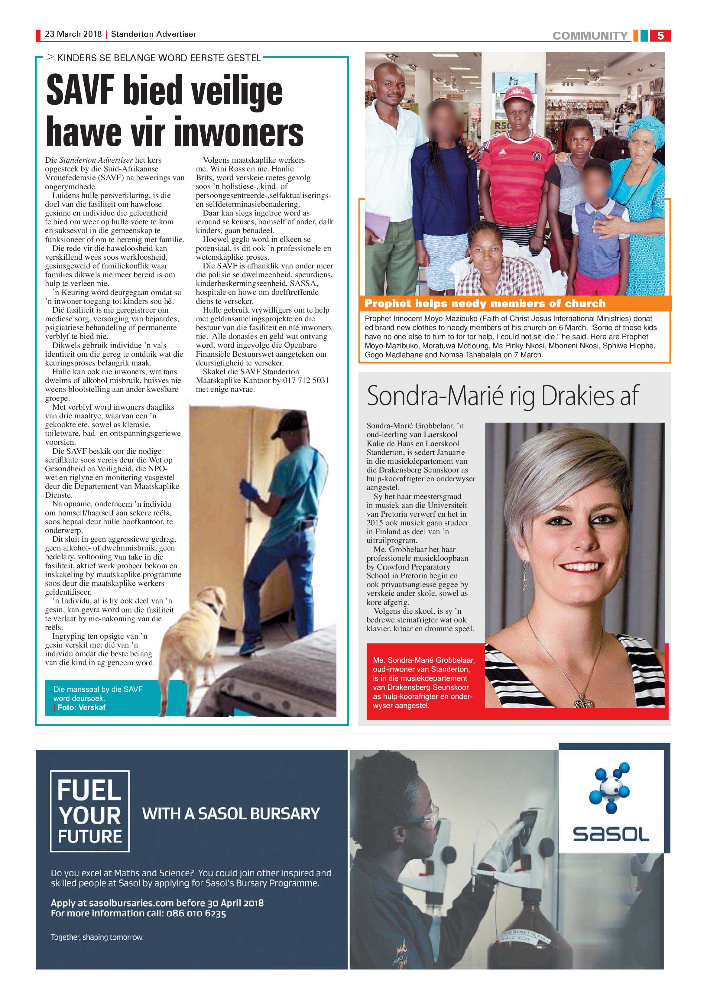 Standerton Advertiser 23 March 2018 page 5