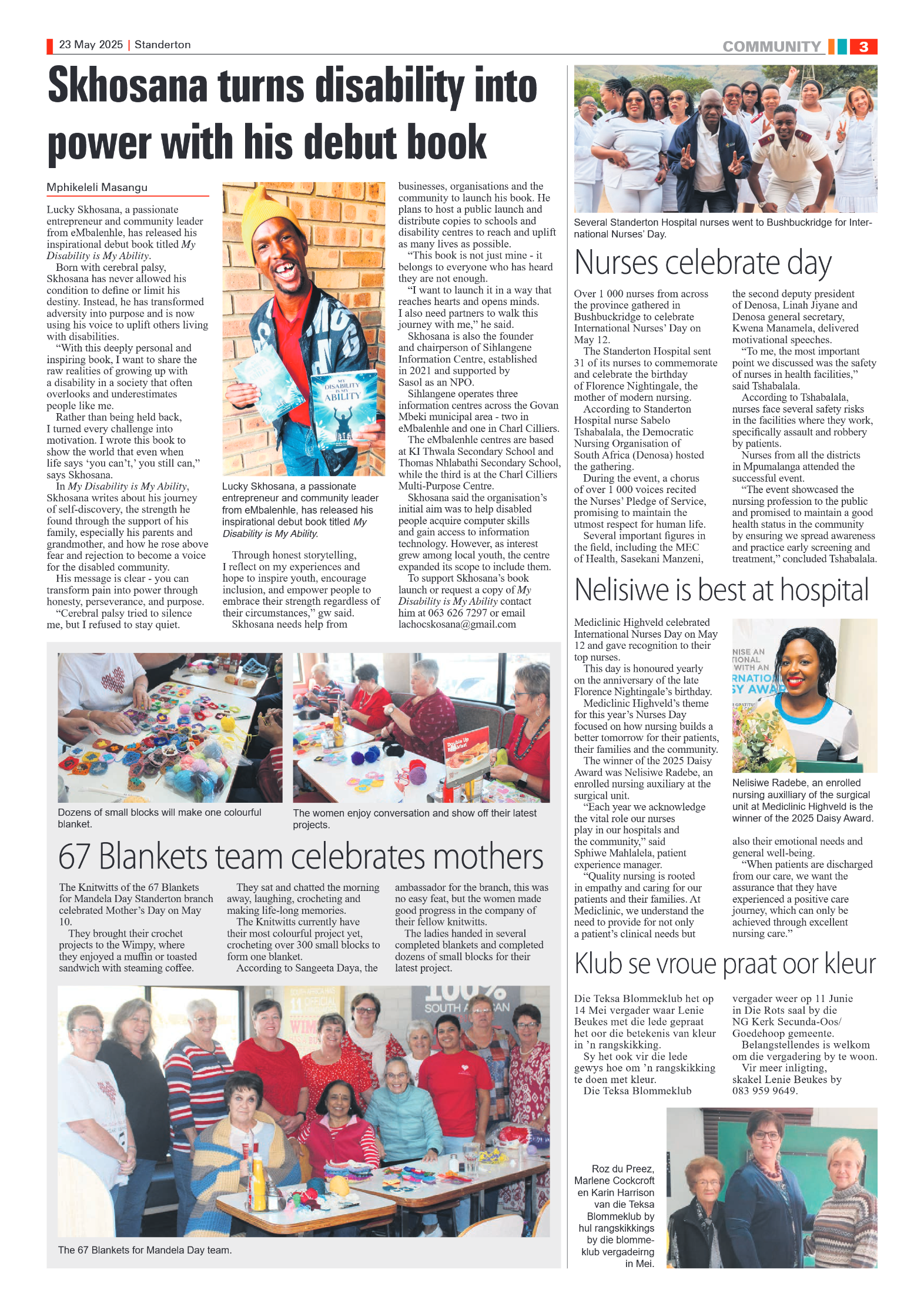 Standerton Advertiser 23 May 2025 page 3