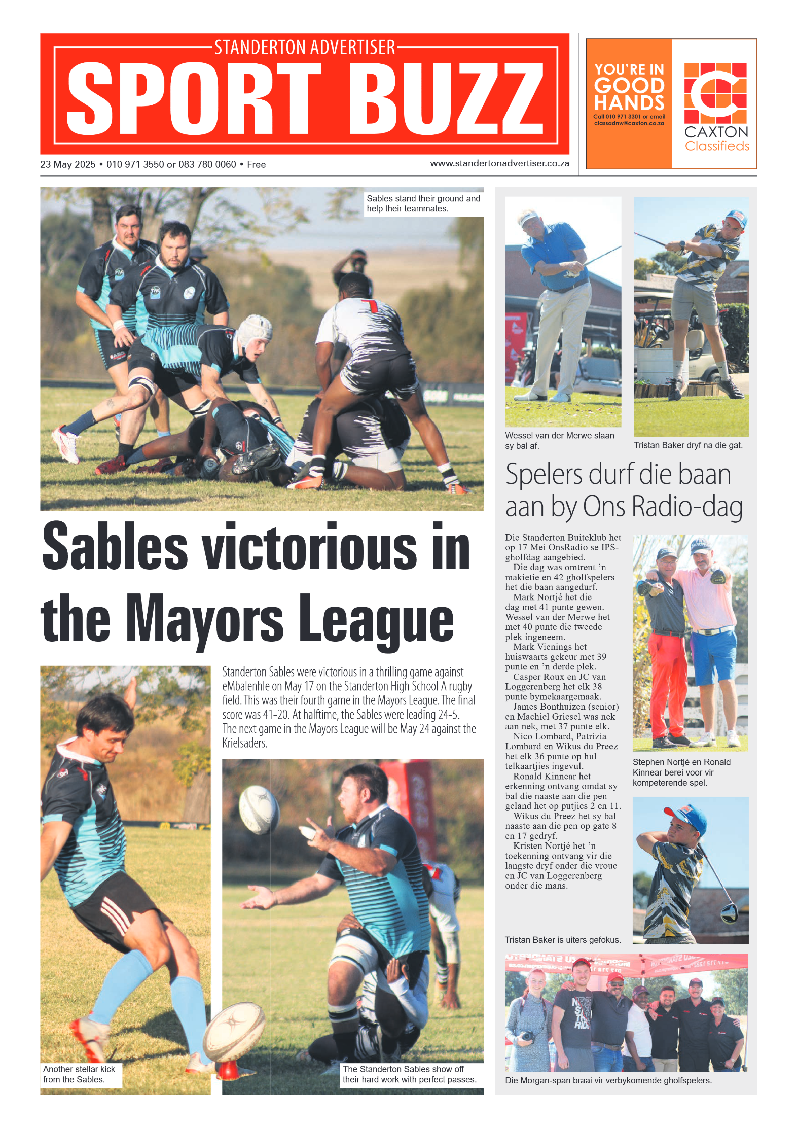 Standerton Advertiser 23 May 2025 page 8