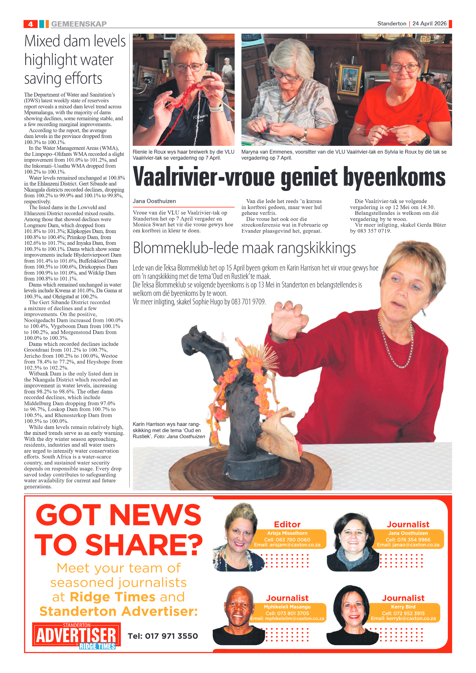 Standerton Advertiser 24 April 2026 page 4