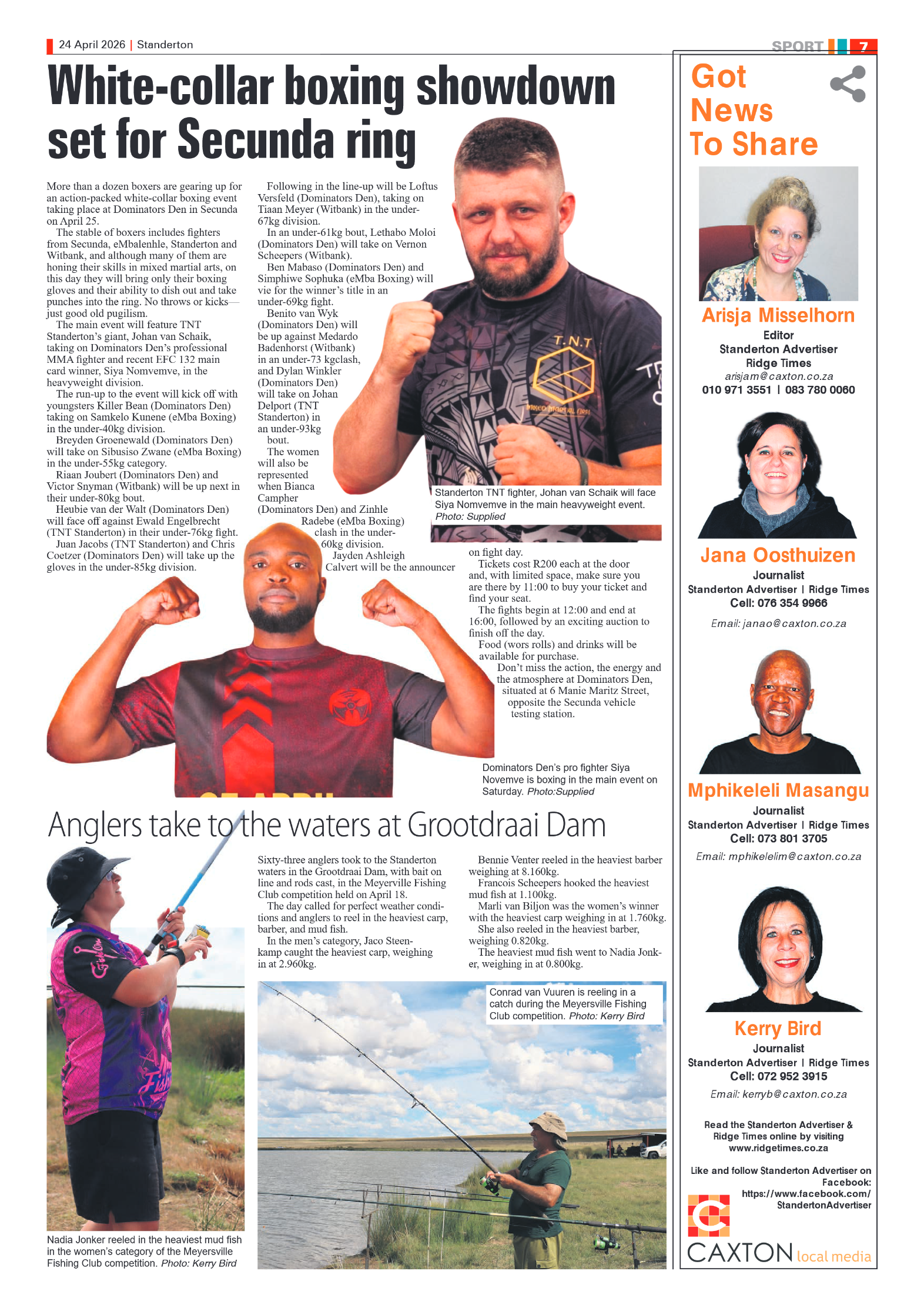 Standerton Advertiser 24 April 2026 page 7