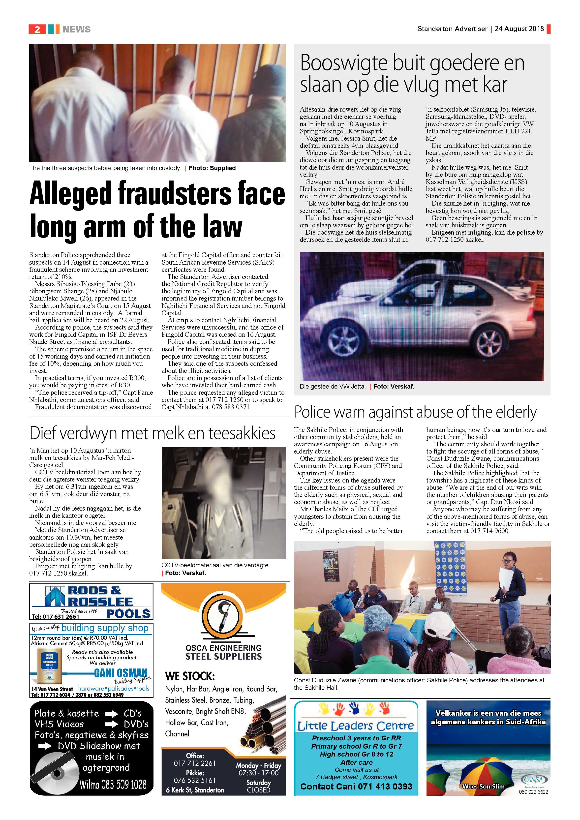 Standerton Advertiser 24 August 2018 page 2