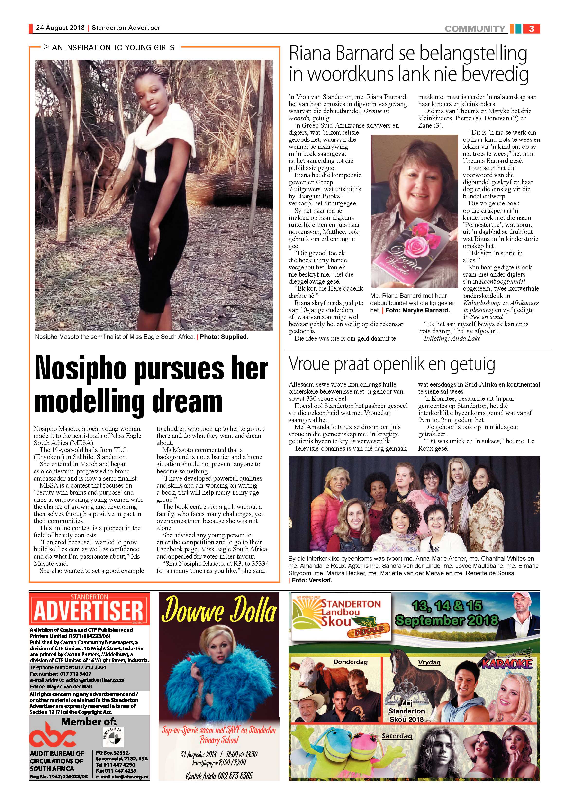 Standerton Advertiser 24 August 2018 page 3