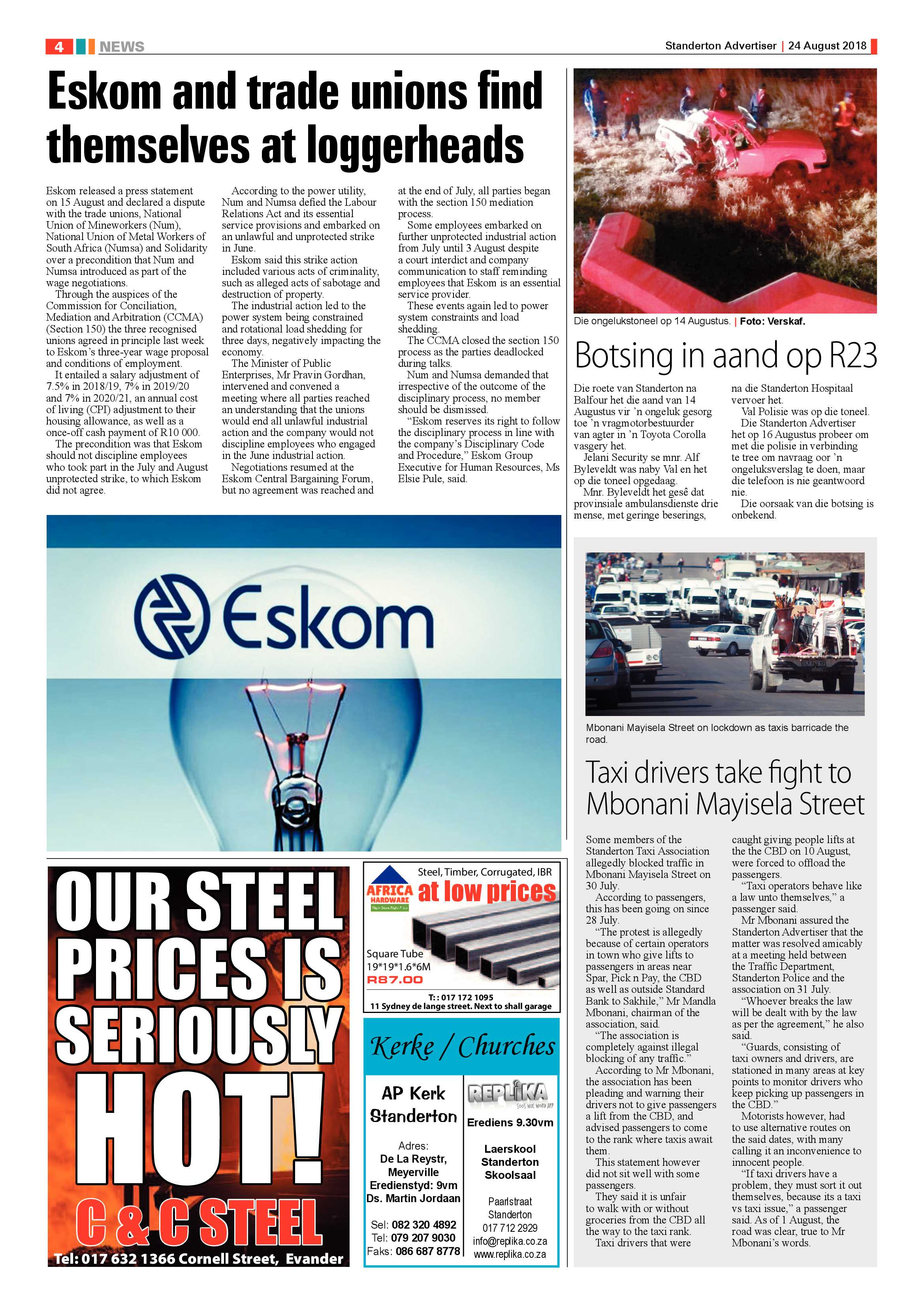 Standerton Advertiser 24 August 2018 page 4