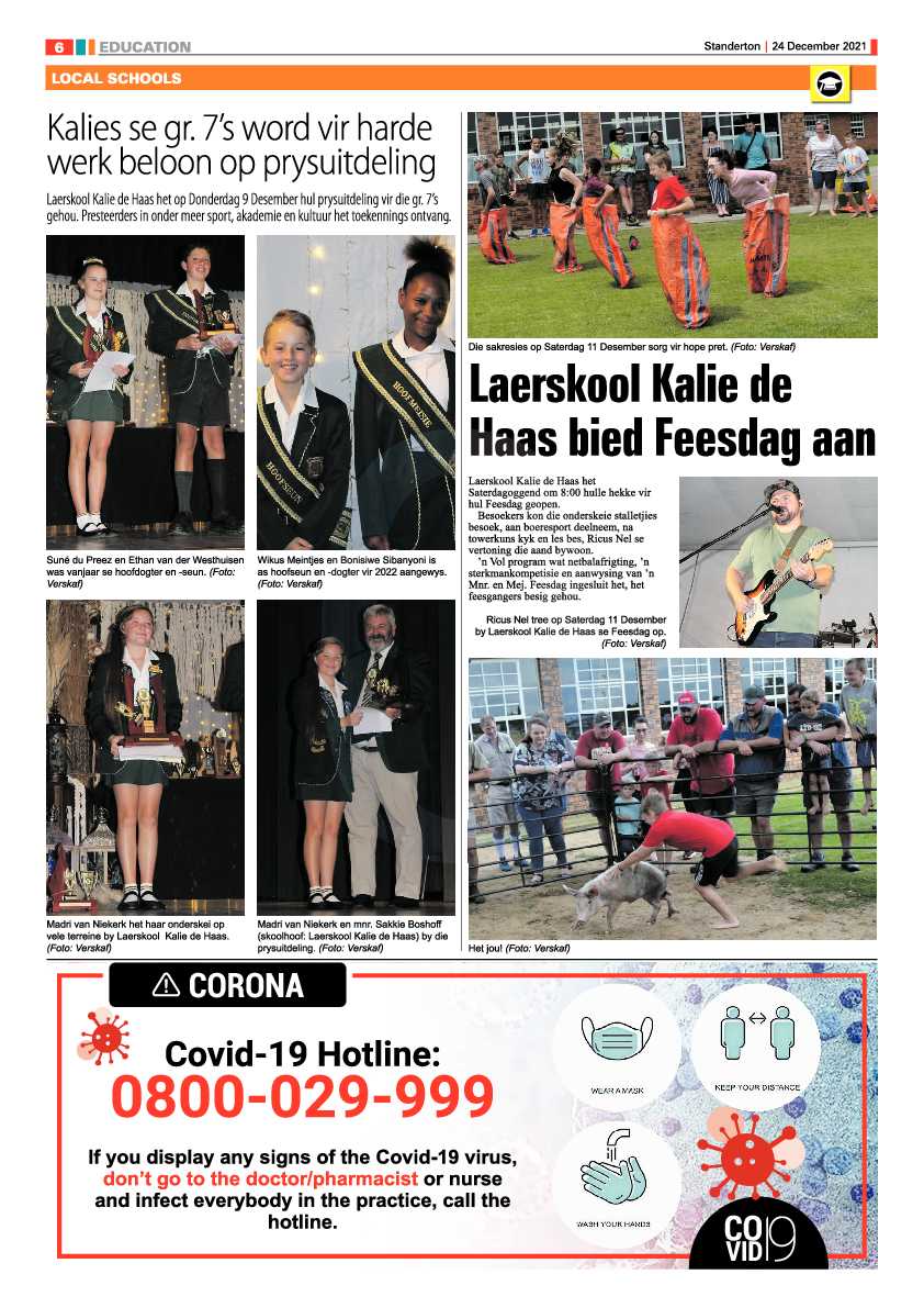 Standerton Advertiser 24 December 2021 page 6