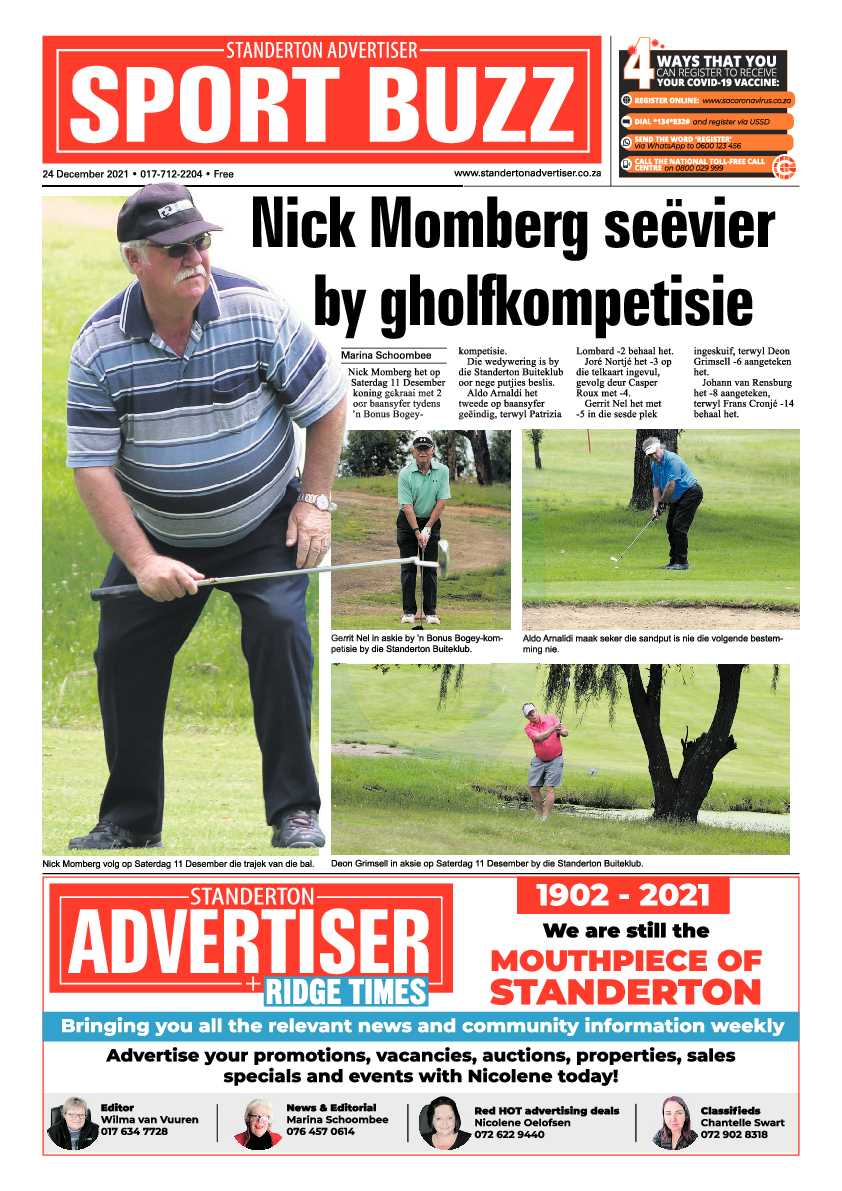 Standerton Advertiser 24 December 2021 page 8