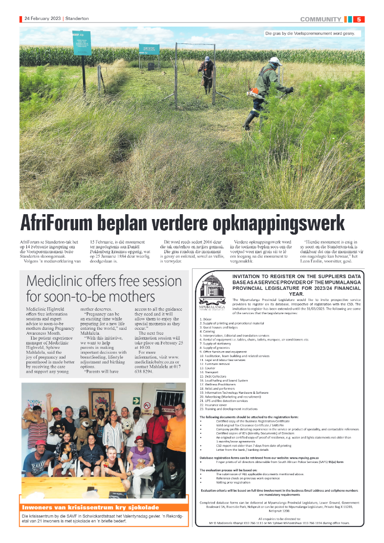Standerton Advertiser 24 February 2023 page 5