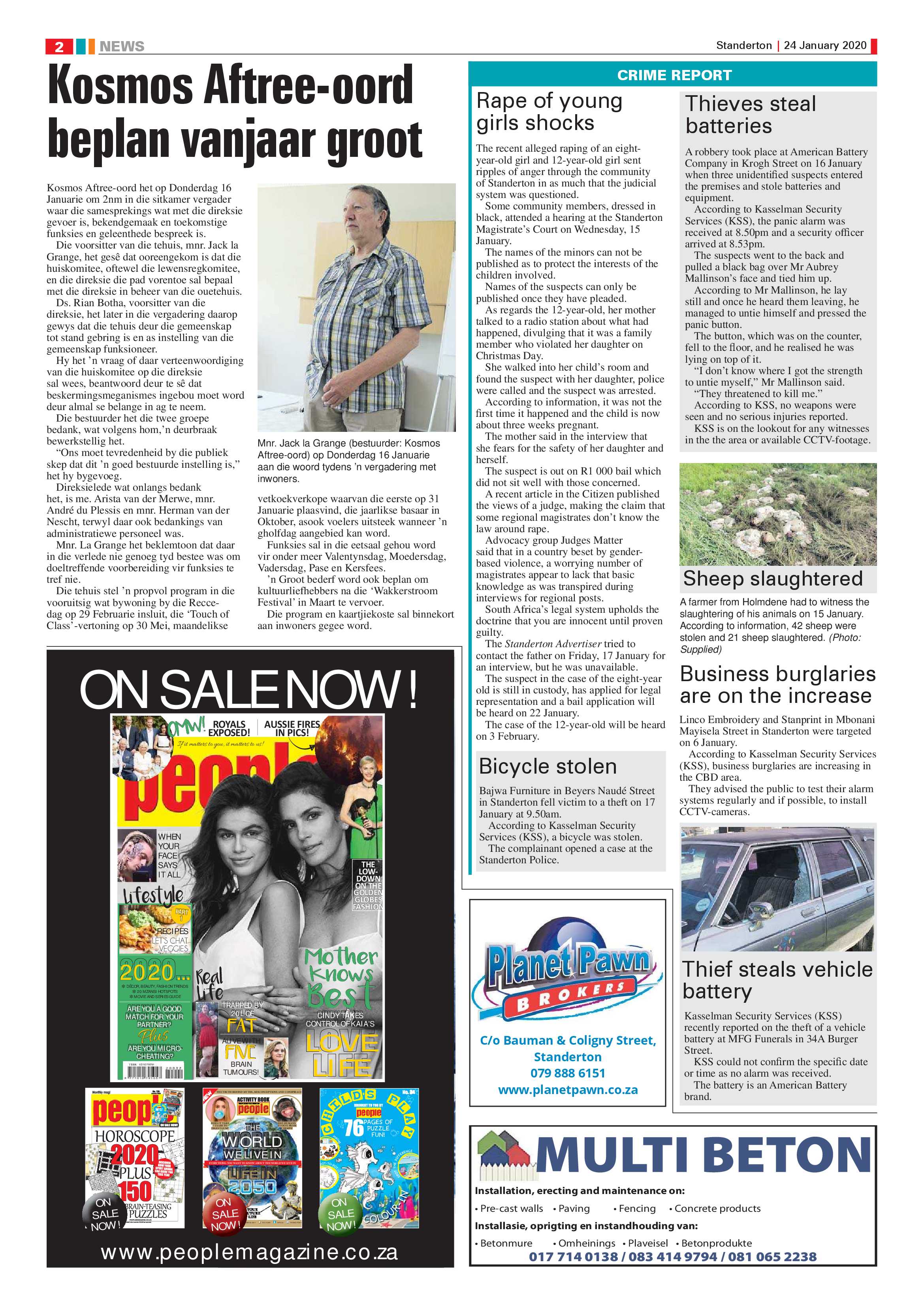 Standerton Advertiser 24 January 2020 page 2