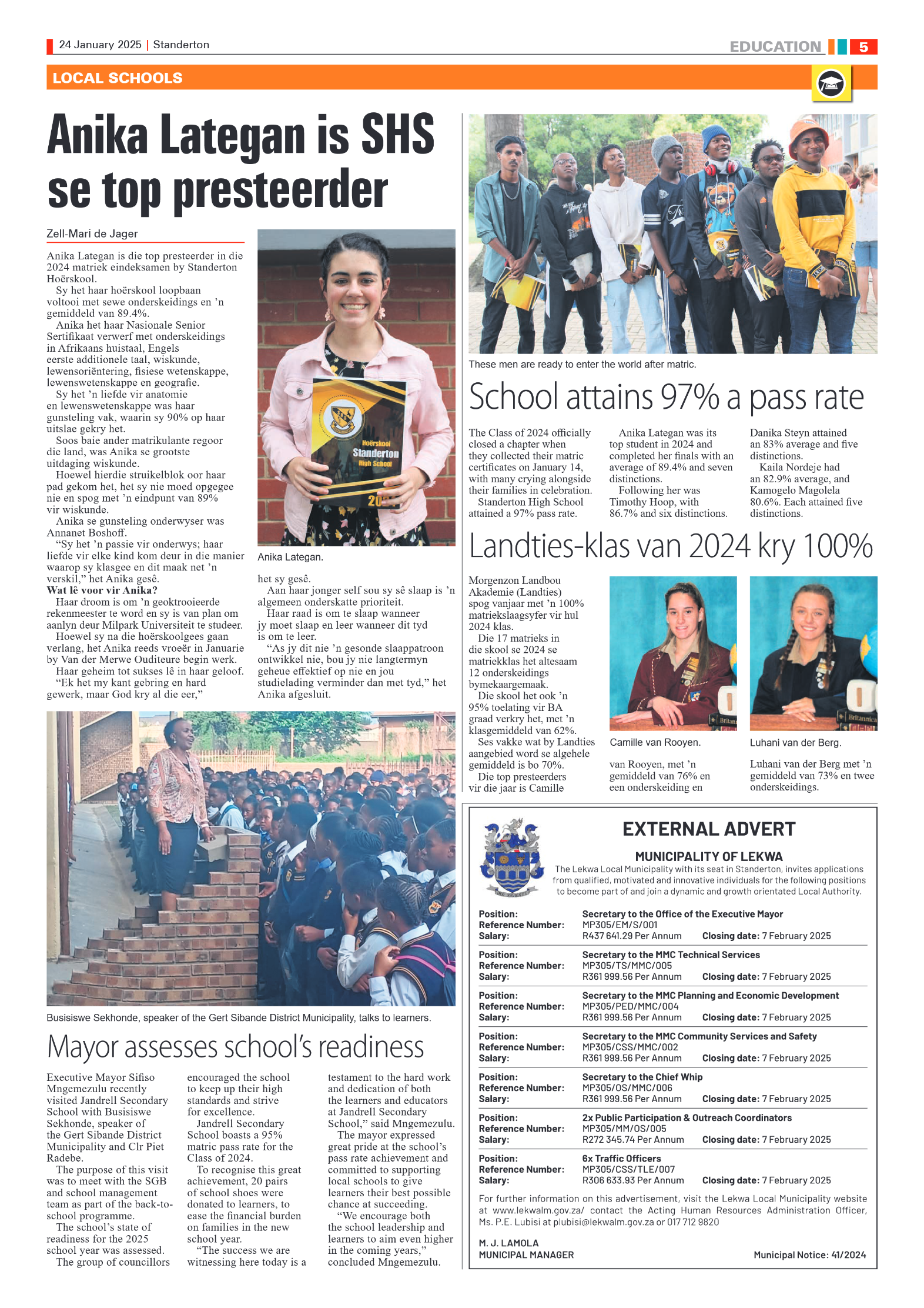 Standerton Advertiser 24 January 2025 page 5