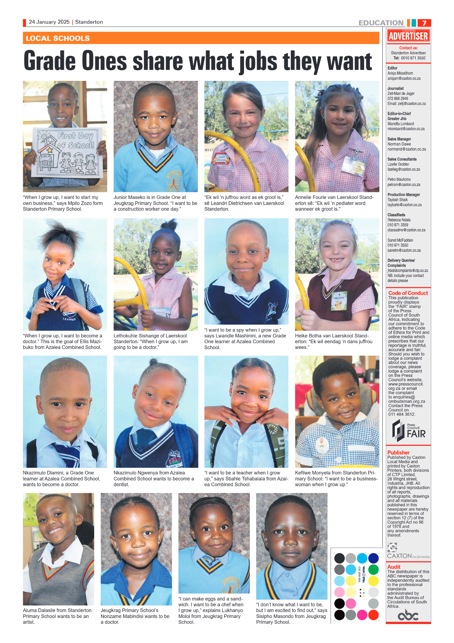 Standerton Advertiser 24 January 2025 page 7