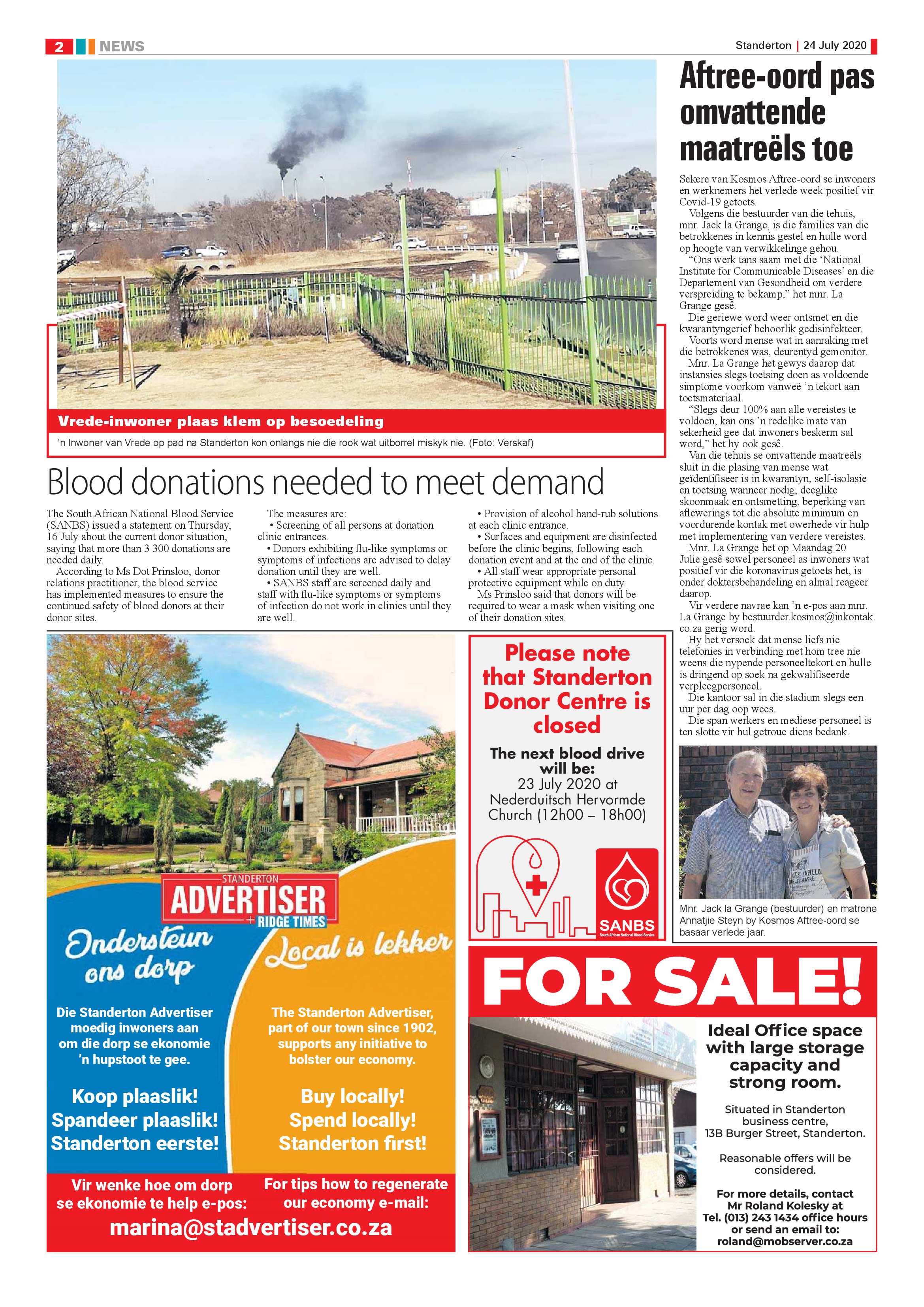 Standerton Advertiser 24 July 2020 page 2