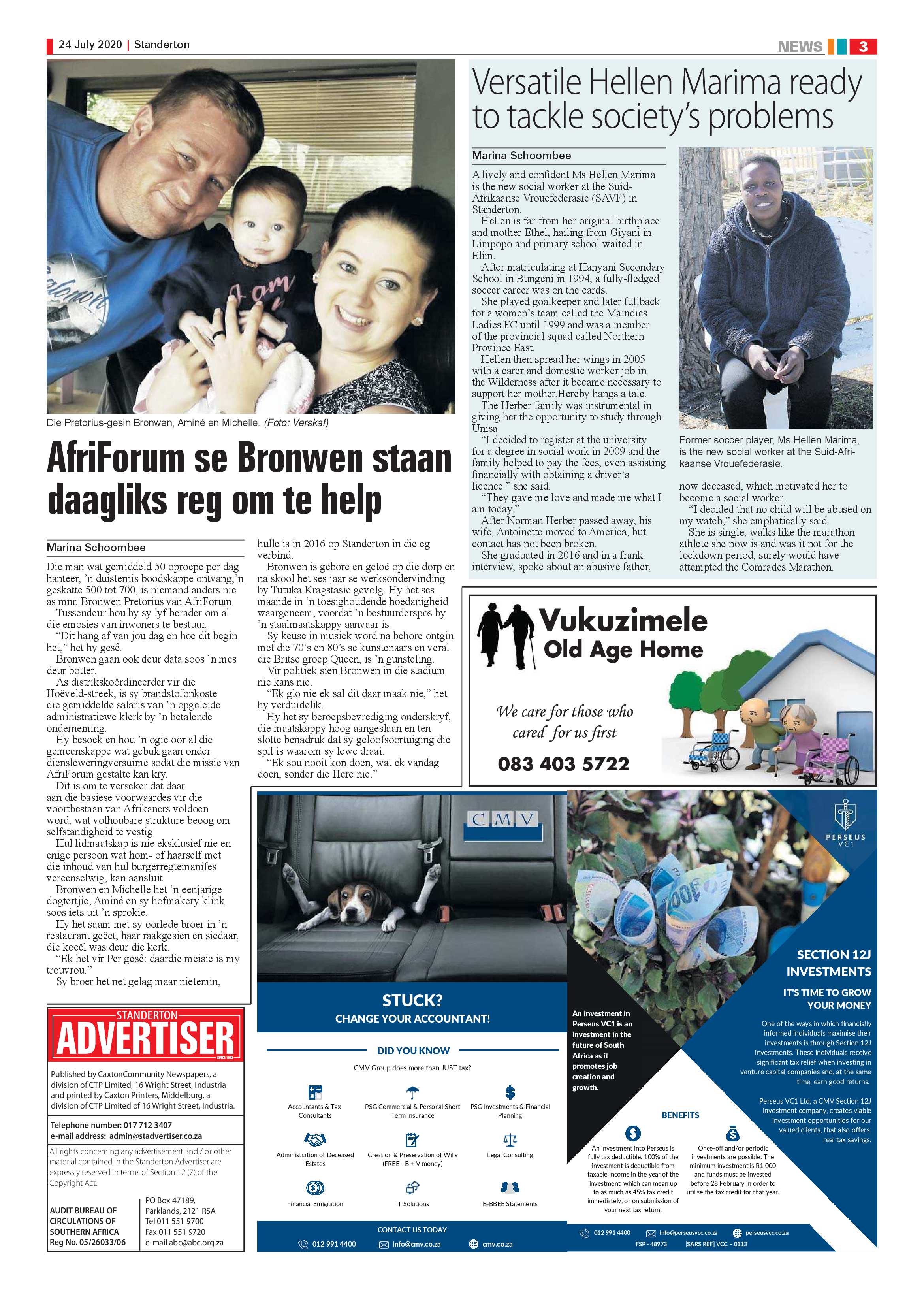 Standerton Advertiser 24 July 2020 page 3