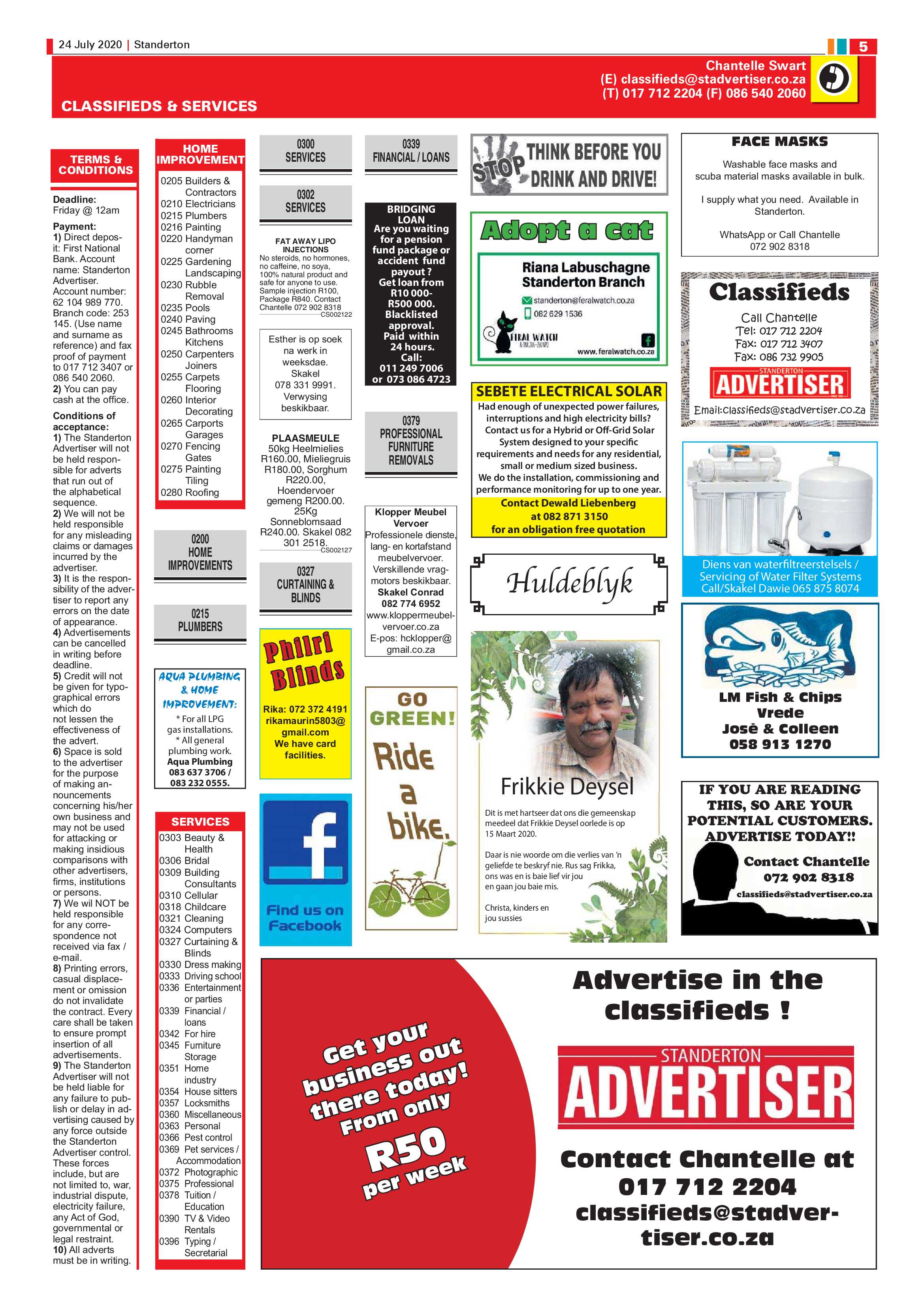 Standerton Advertiser 24 July 2020 page 5