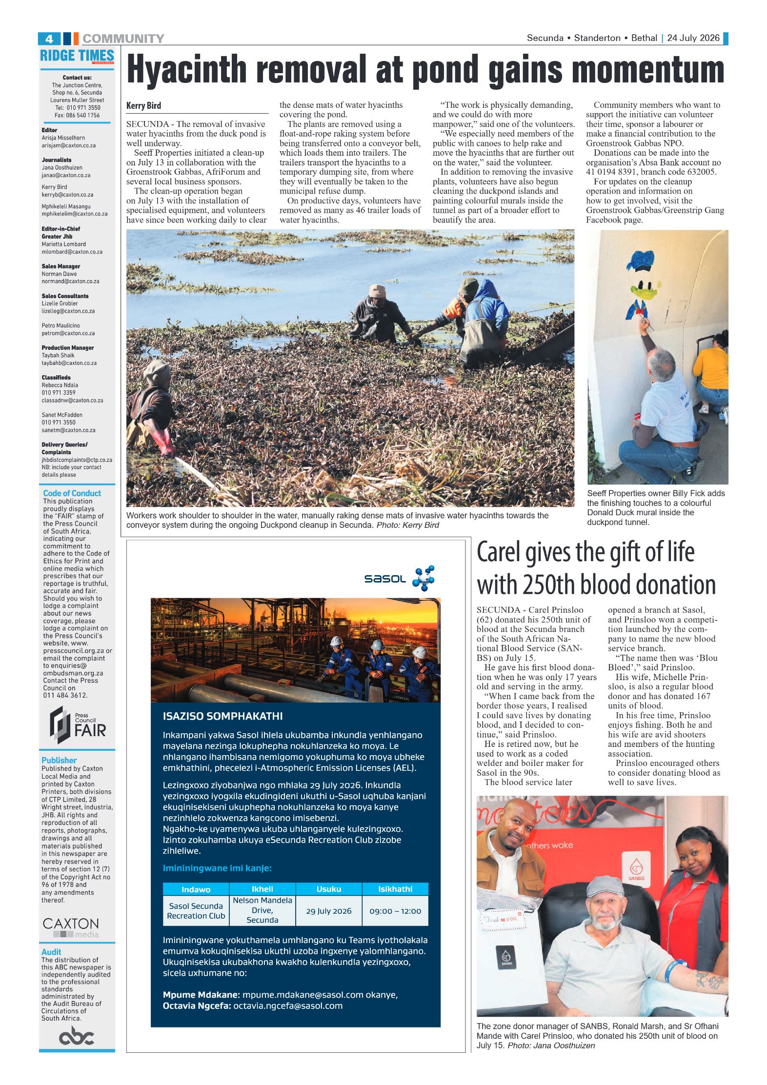 Standerton Advertiser 24 July 2026 page 4